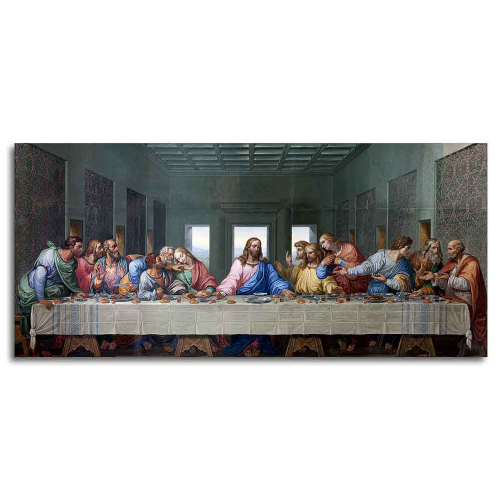Last supper of Jesus Canvas Wall Painting - Image 5