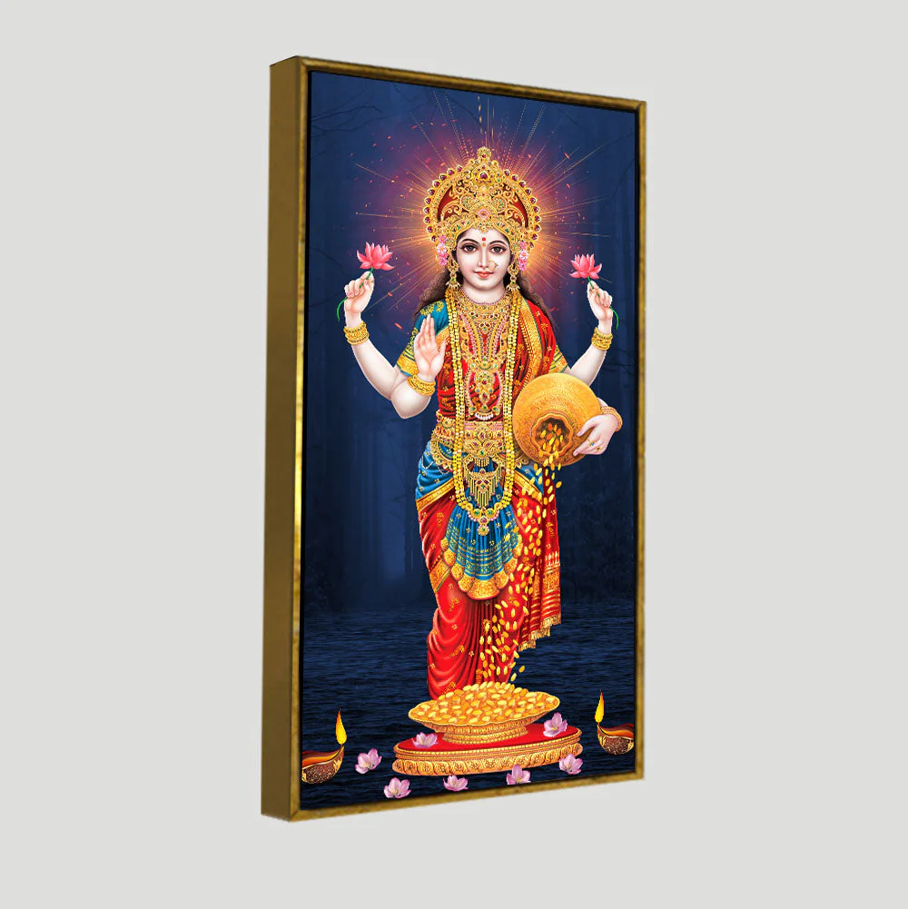 Laxmi Mata Canvas Wall Painting - Image 6