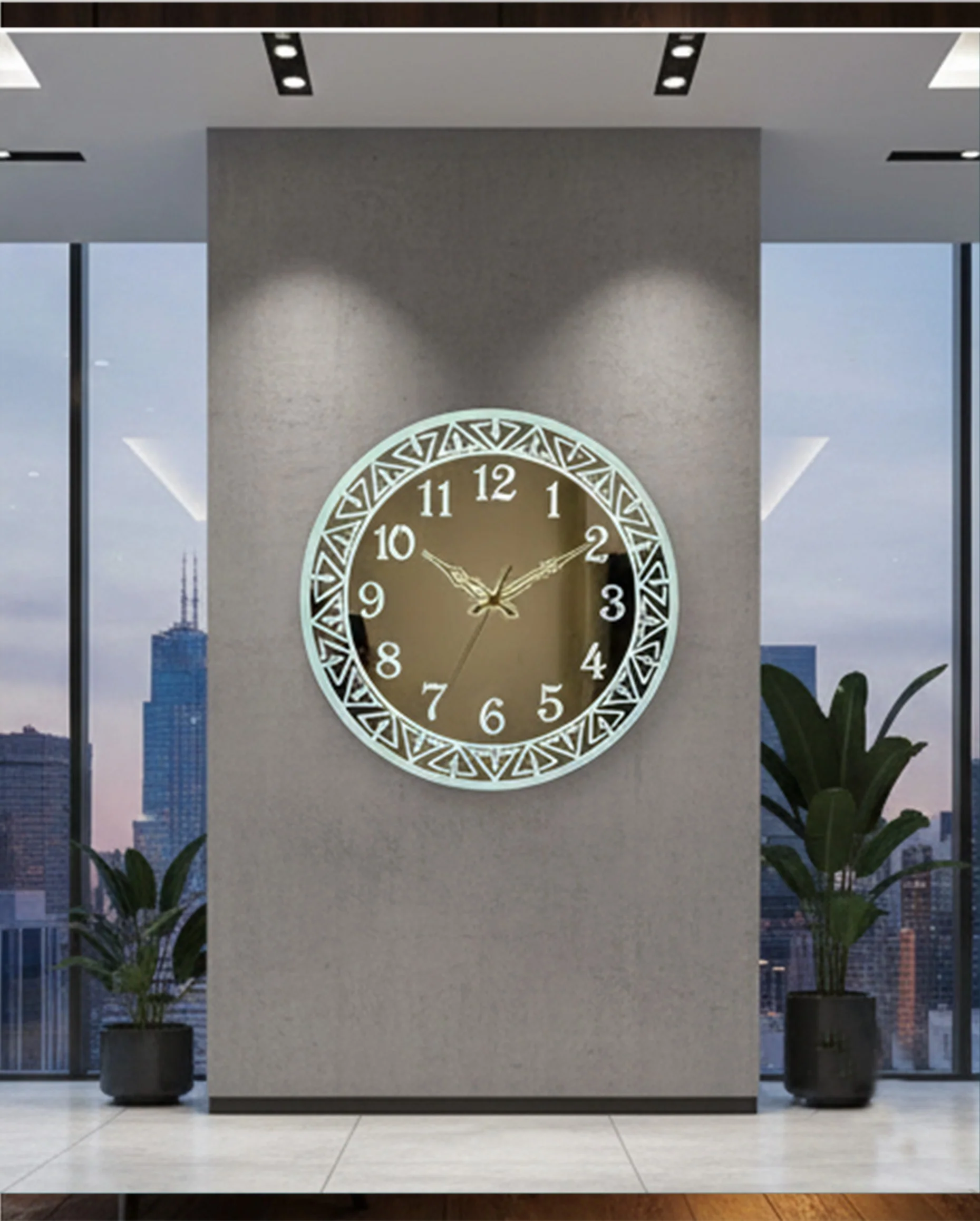 LED Mirror Wall Clock | Modern Designer Decorative Clock for Home & Office - Image 2