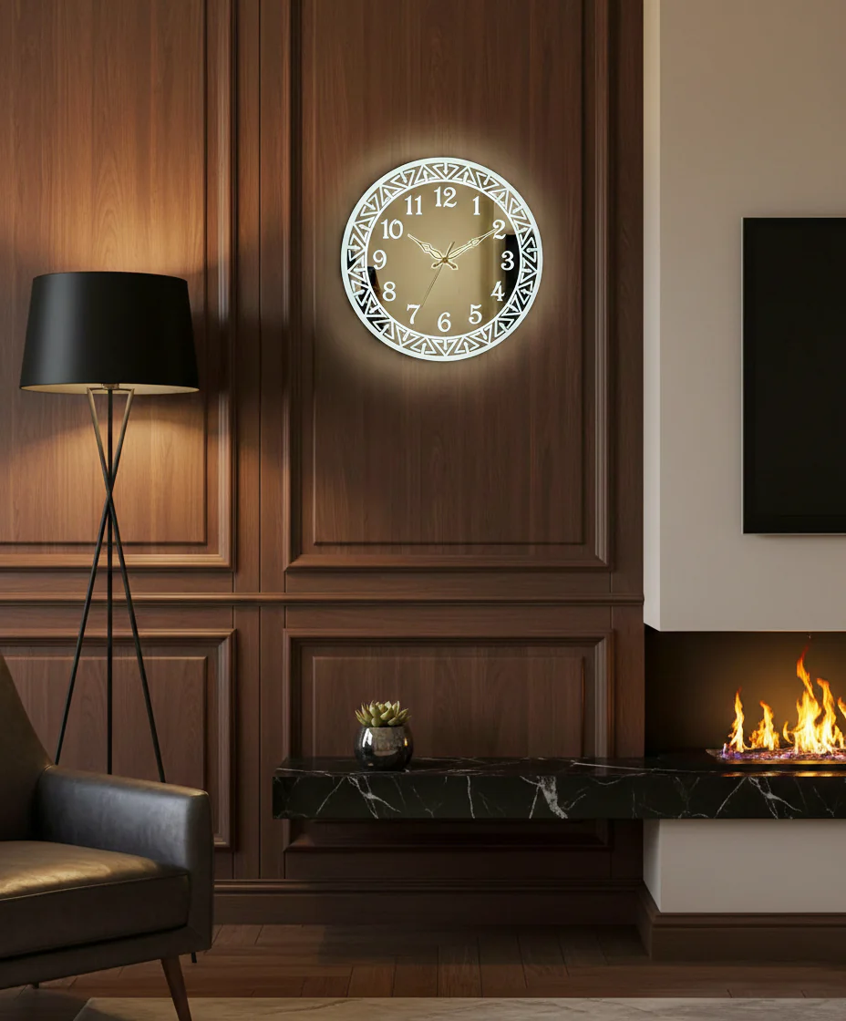 LED Mirror Wall Clock | Modern Designer Decorative Clock for Home & Office - Image 3