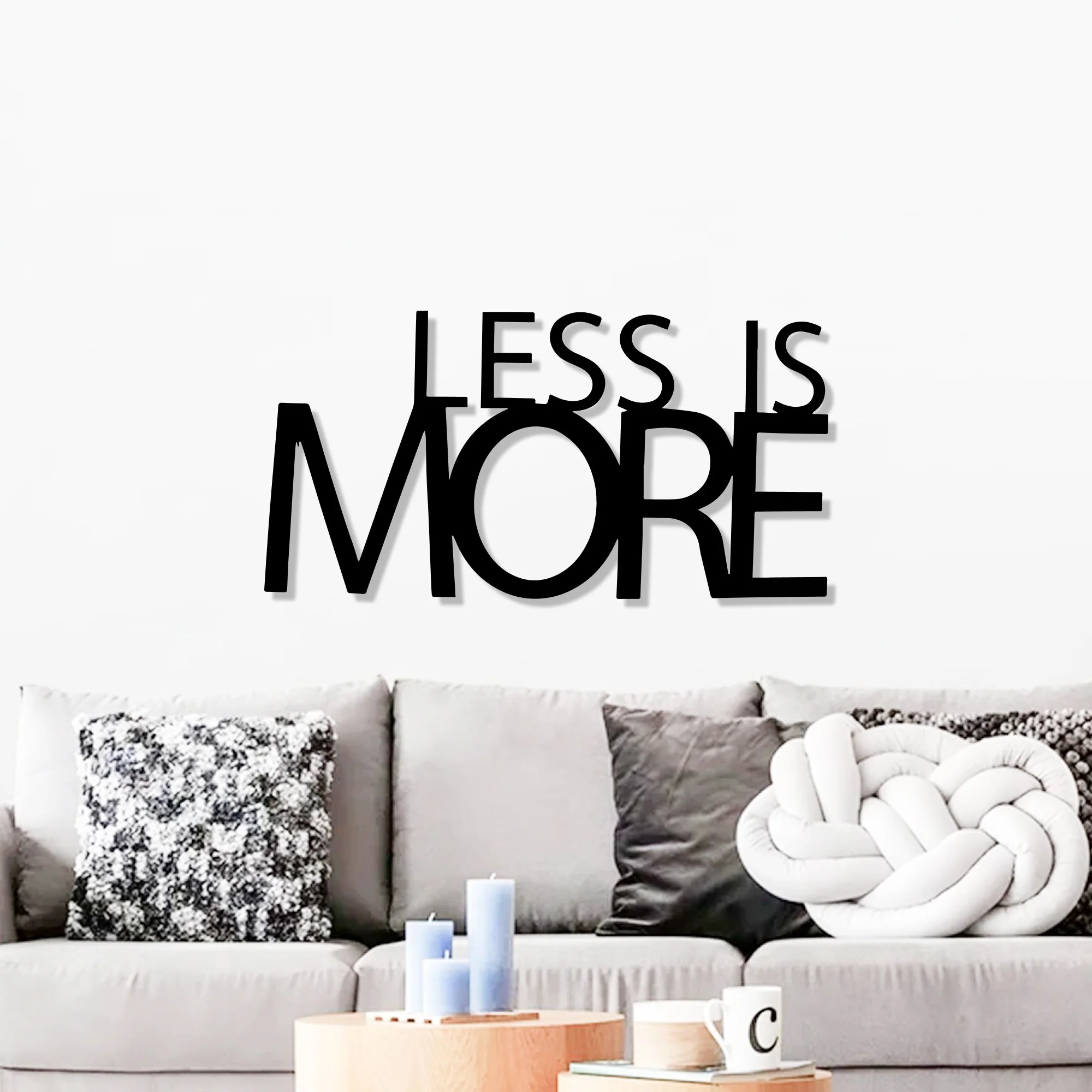 Less Is More Metal Art Office Wall Decor - Image 2