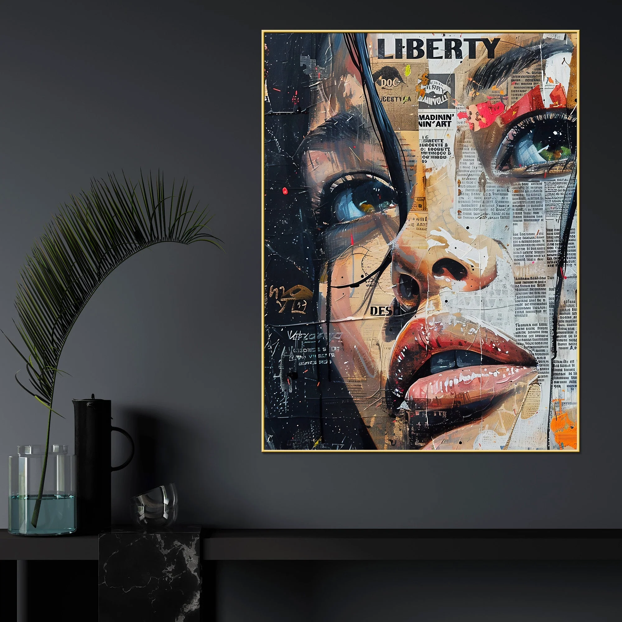 Liberty Of Life Cotton Canvas Wall Painting - Image 2