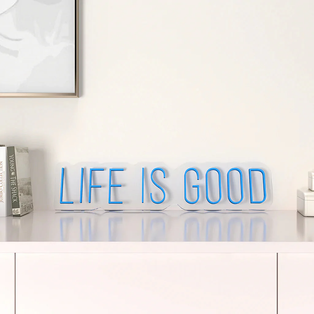 Life is Good Text Neon LED Light - Image 11
