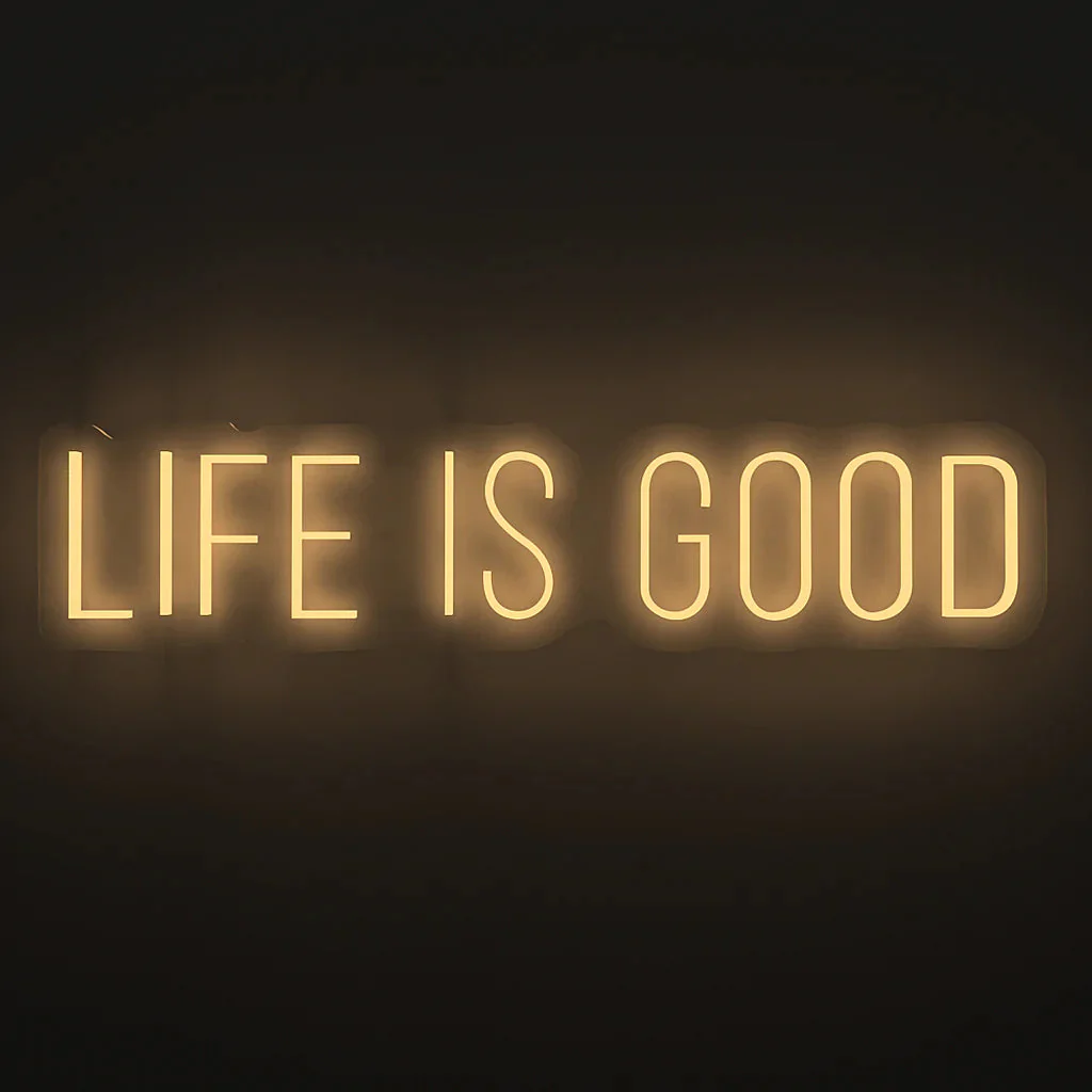 Life is Good Text Neon LED Light - Image 2