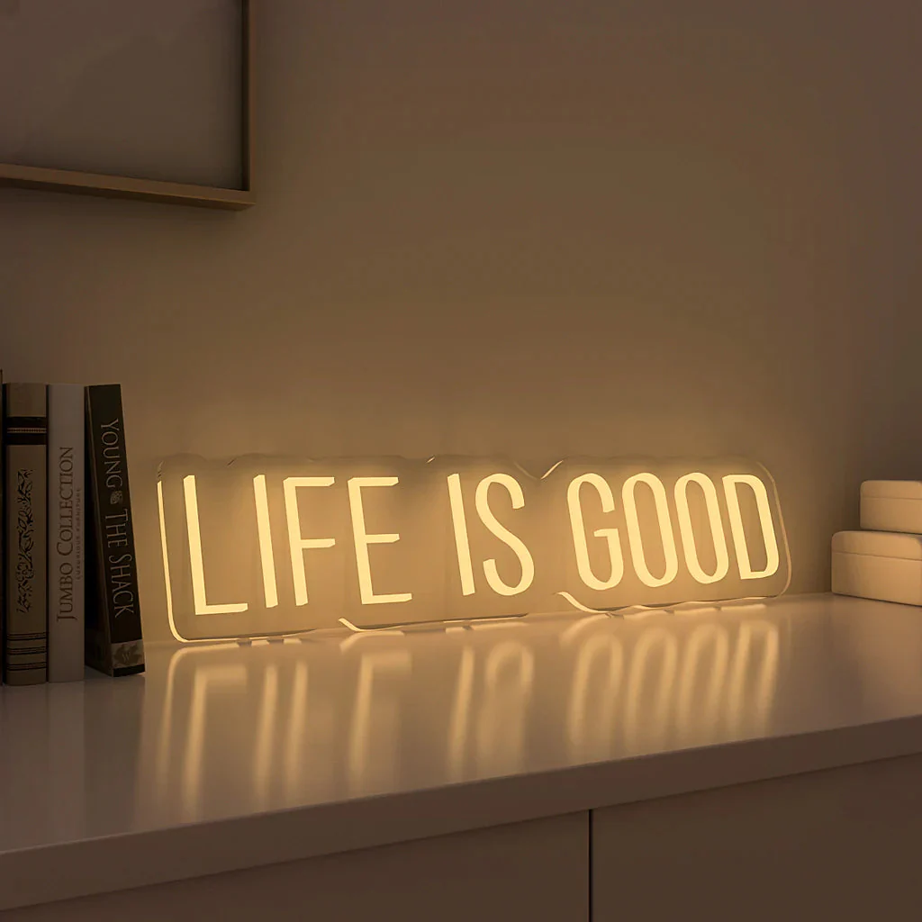 Life is Good Text Neon LED Light - Image 3