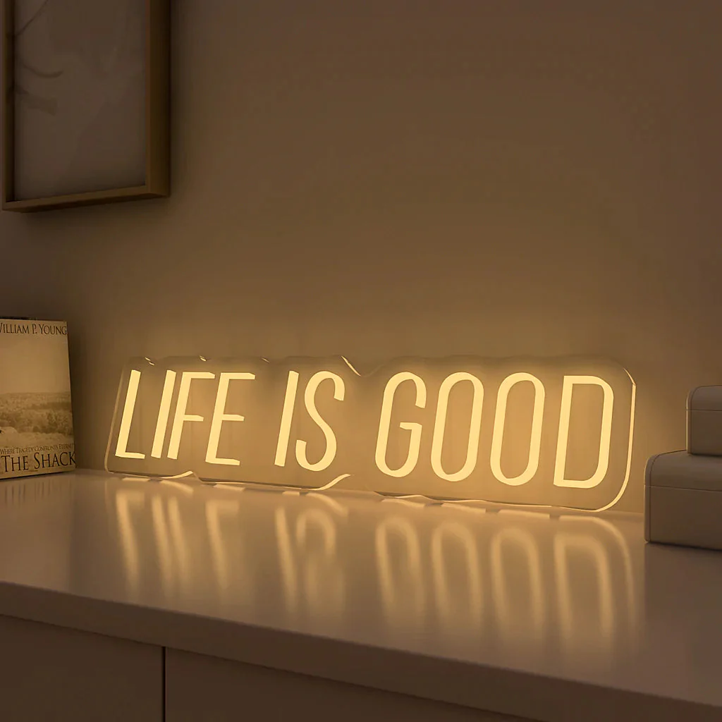 Life is Good Text Neon LED Light - Image 4