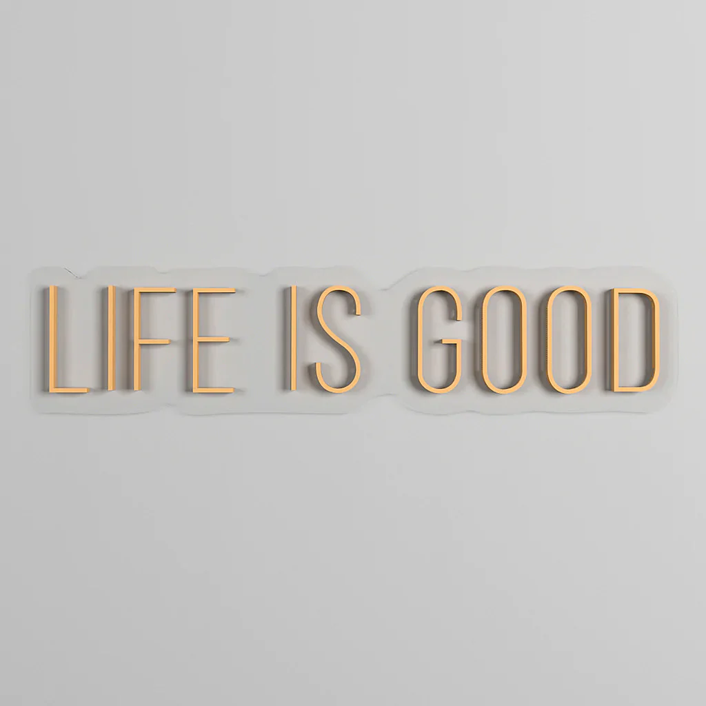 Life is Good Text Neon LED Light - Image 5
