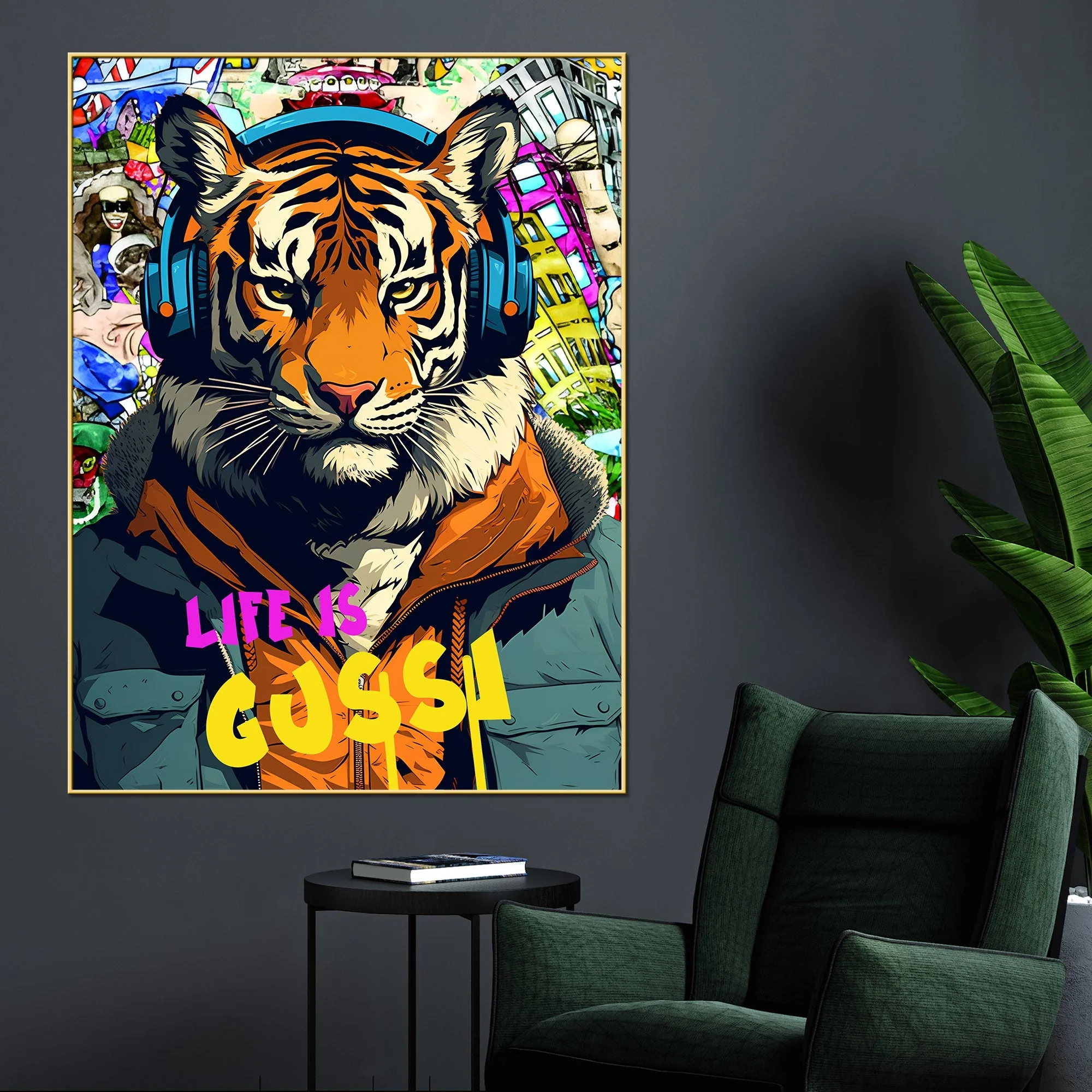 Life Of The King Makker Cotton Canvas Wall Painting
