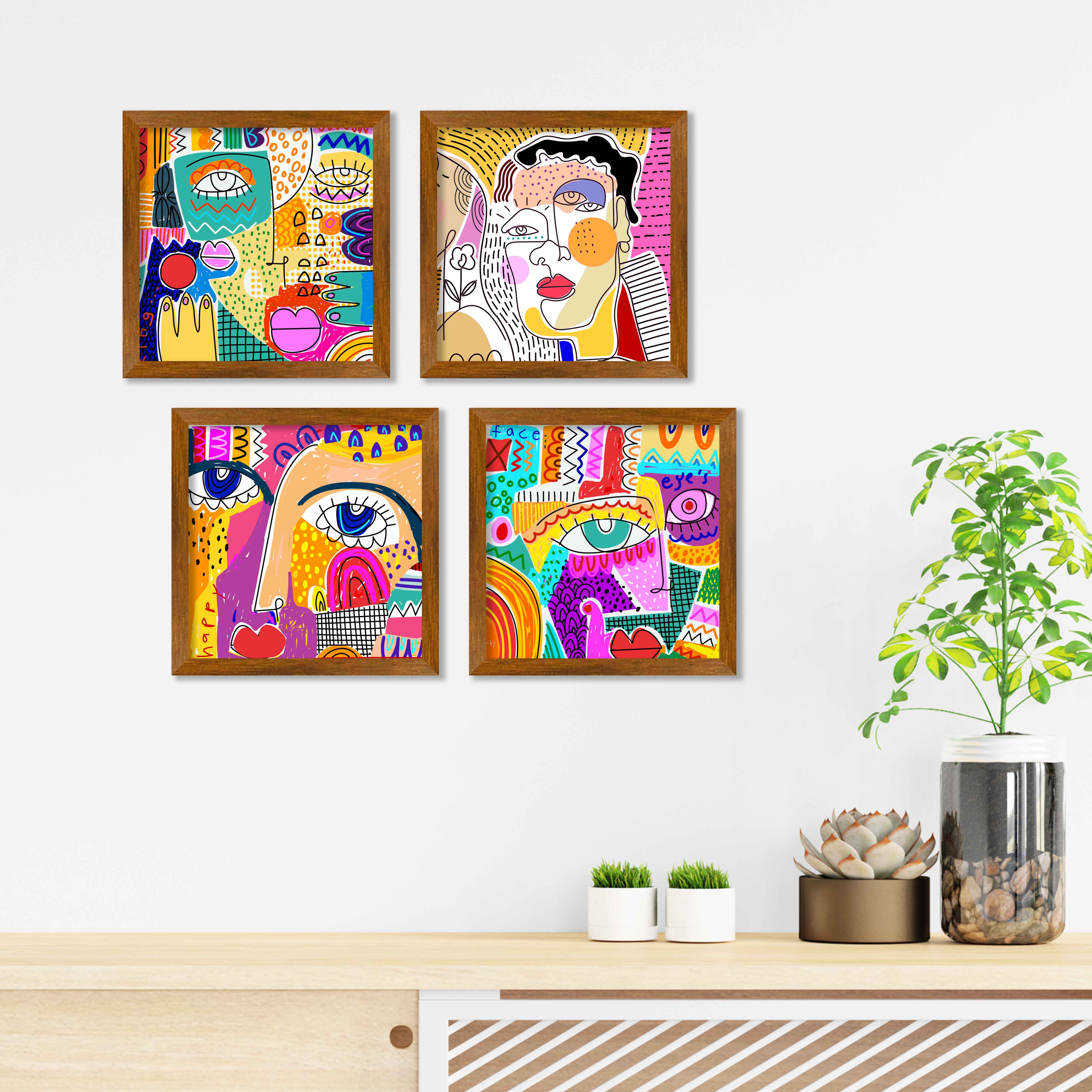Line Art Wall Frame Set of Four - Image 2