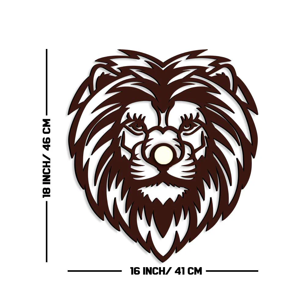 Lion Head Design Shadow Lamp - Image 6