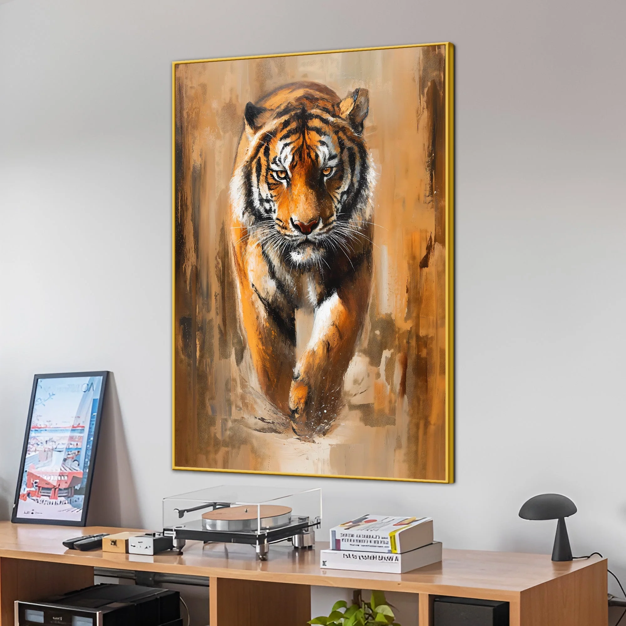 Lone Warrior On Final Walk Cotton Canvas Wall Painting - Image 3
