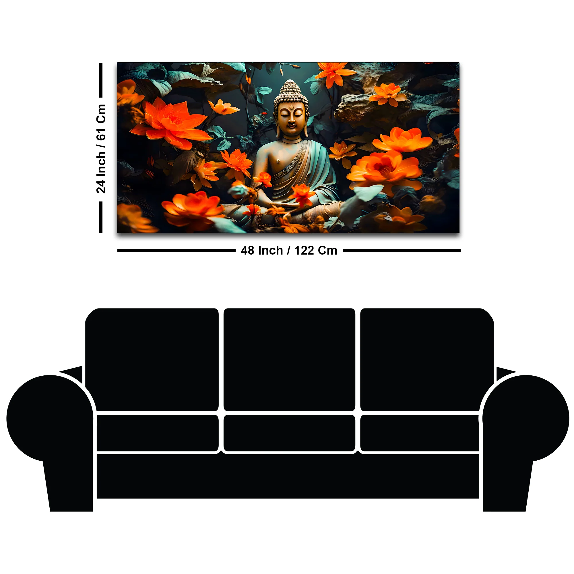 Lord Buddha Canvas Painting for Peaceful Wall Decoration - Image 8