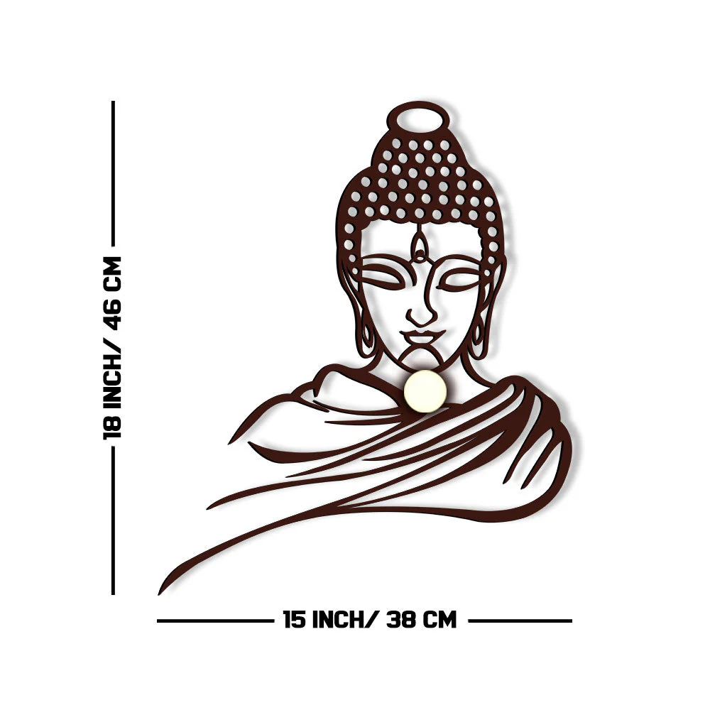 Lord Buddha Design Shadow Lamp - Image 6