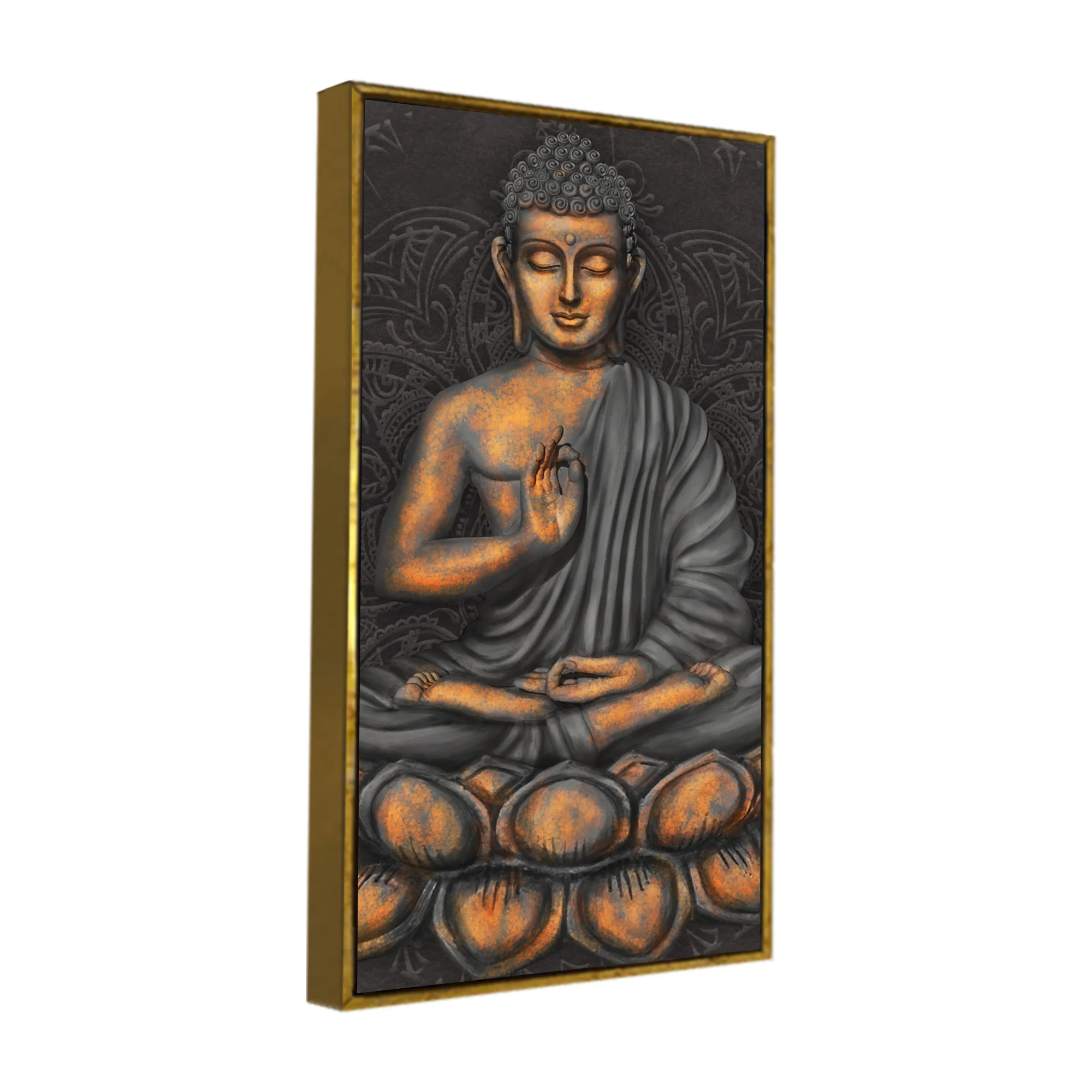 Lord Buddha in Forest  Premium Canvas Wall Painting - Image 7