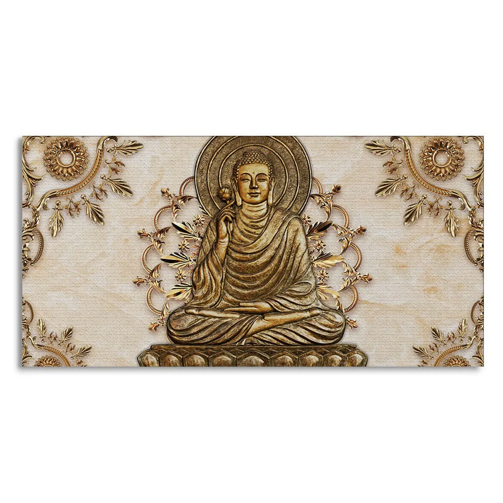 Lord Buddha Luxury Canvas Wall Painting - Image 4