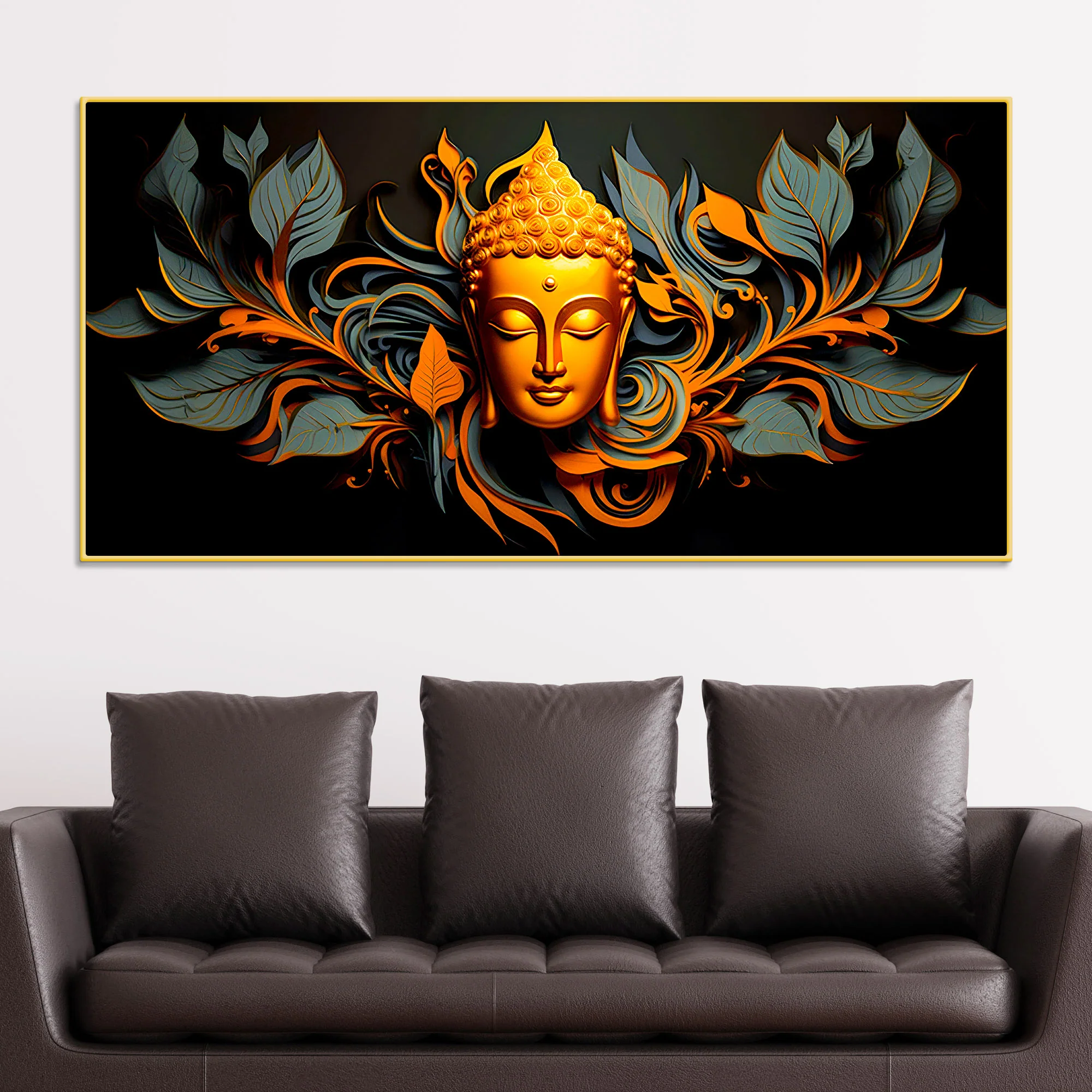 Lord Buddha Wall Painting for Home, Office & Meditation Room