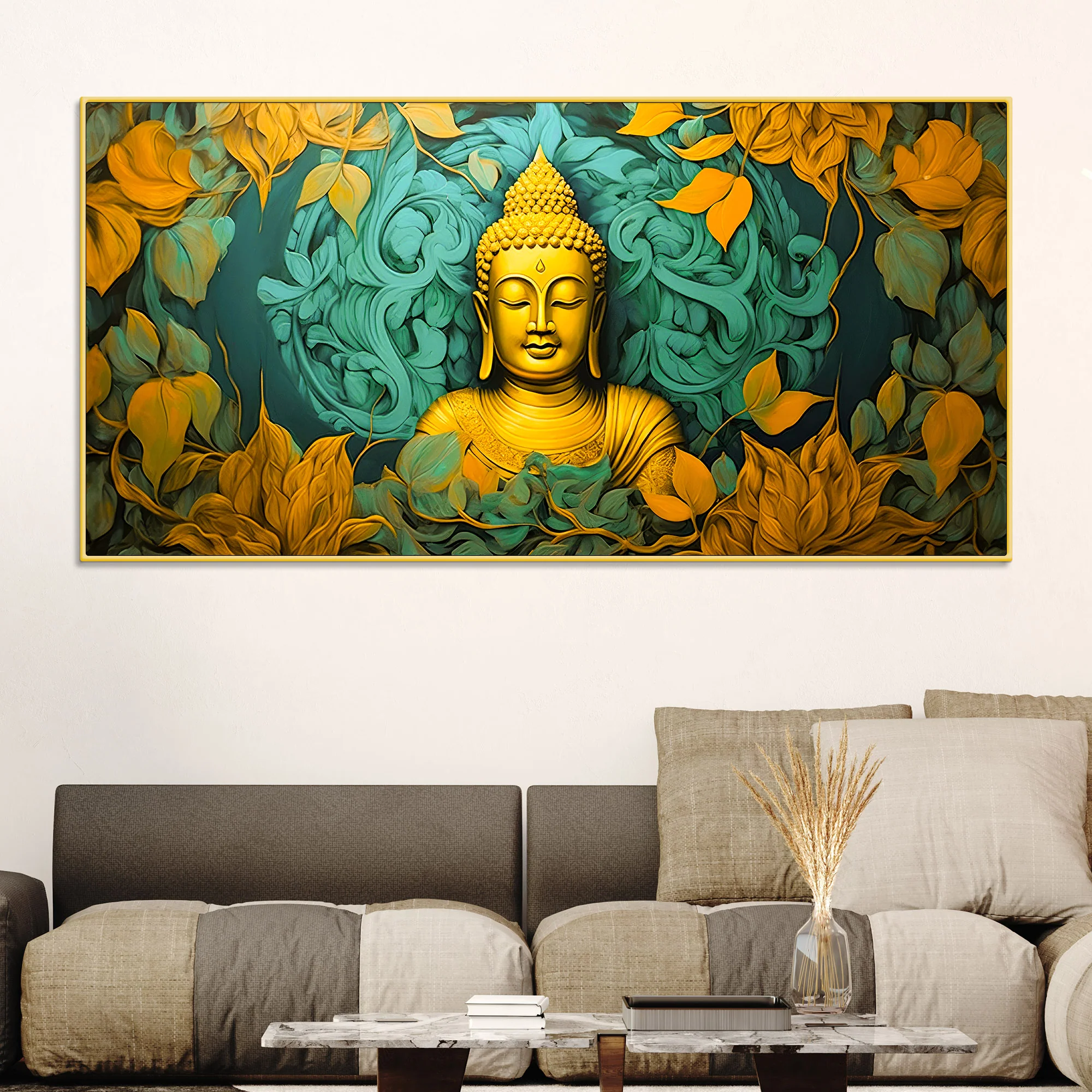 Lord Buddha Wall Painting for Peaceful & Positive Home Energy - Image 2