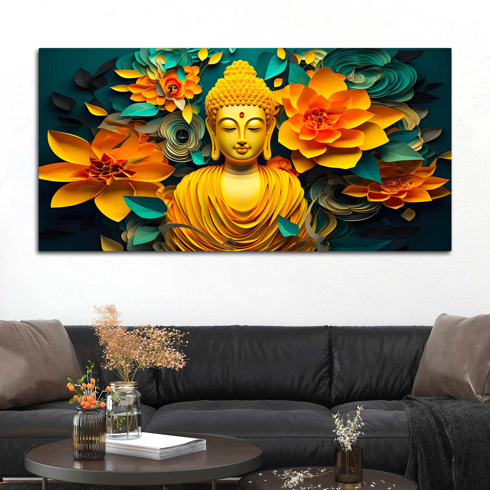 Lord Buddha Wall Painting for Premium Decor - Image 3