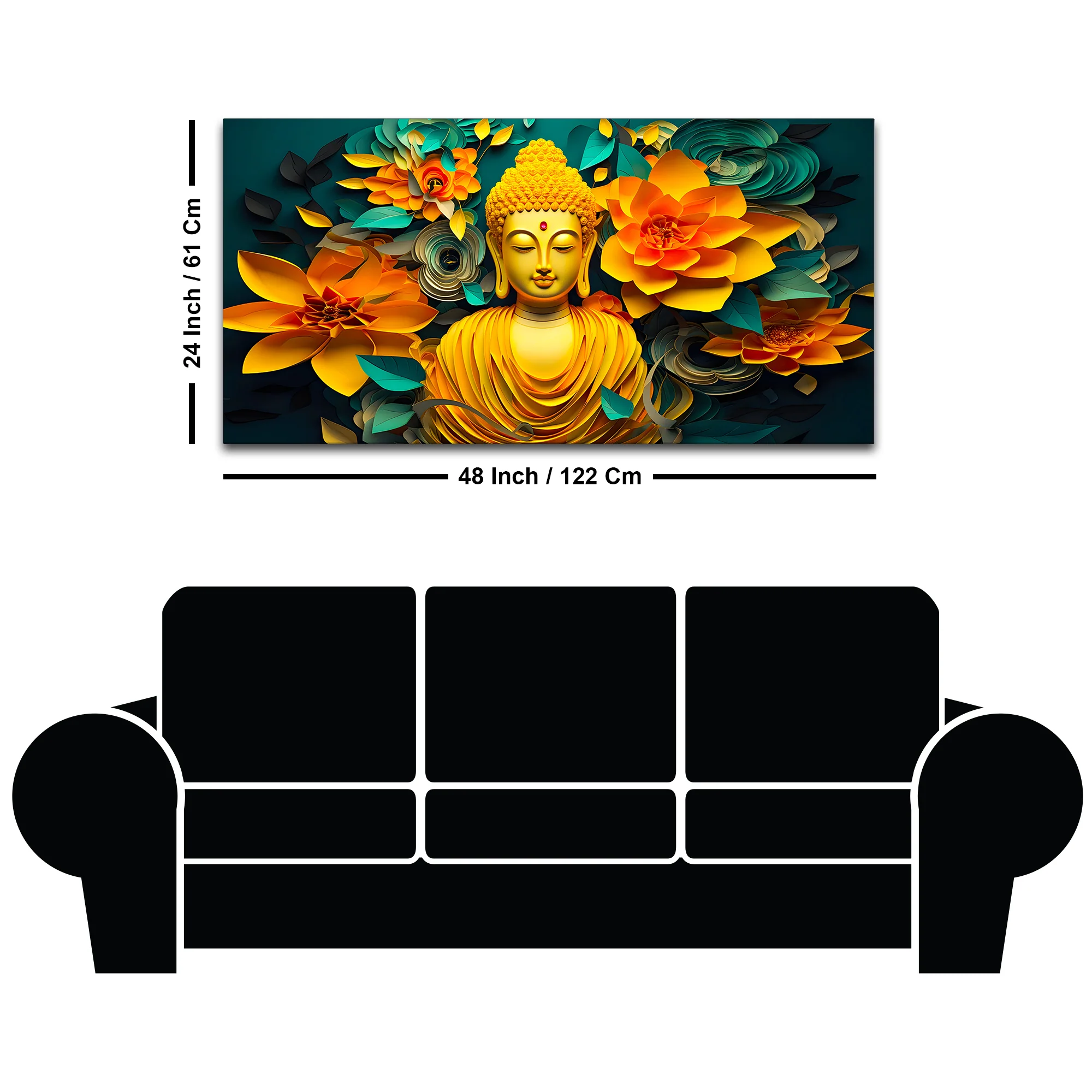 Lord Buddha Wall Painting for Premium Decor - Image 8