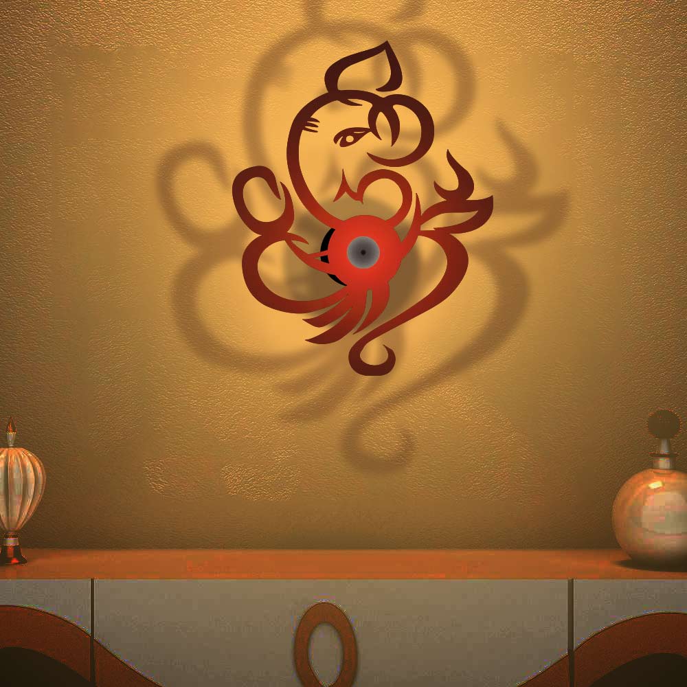 Lord Ganesha Design Shadow Lamp - Image 3