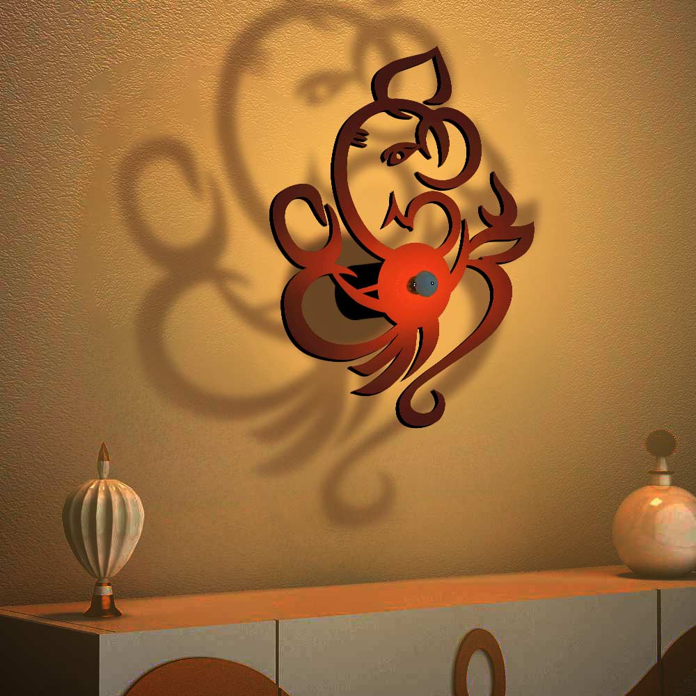 Lord Ganesha Design Shadow Lamp - Image 4