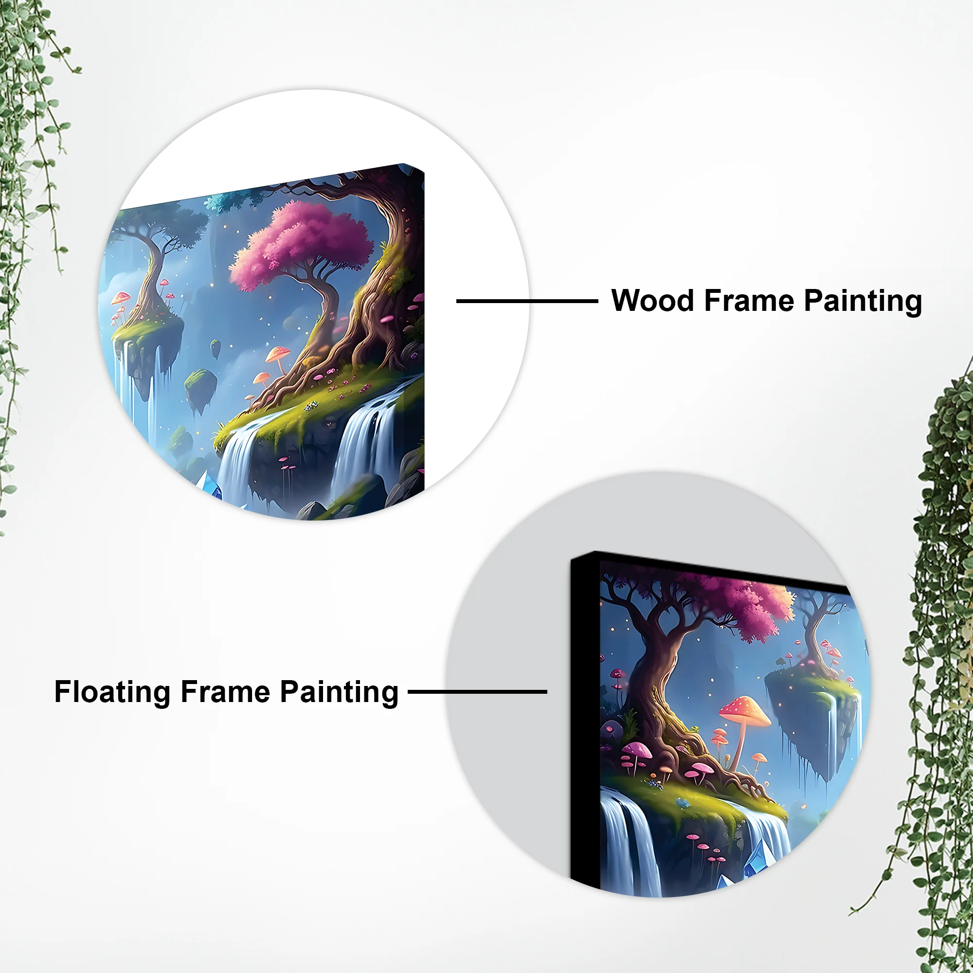 Lord Ganesha Sitting On Lotus in Beautiful Nature Canvas Wall Painting For Home & Pooja Spaces – Modern Spiritual Wall Art - Image 7
