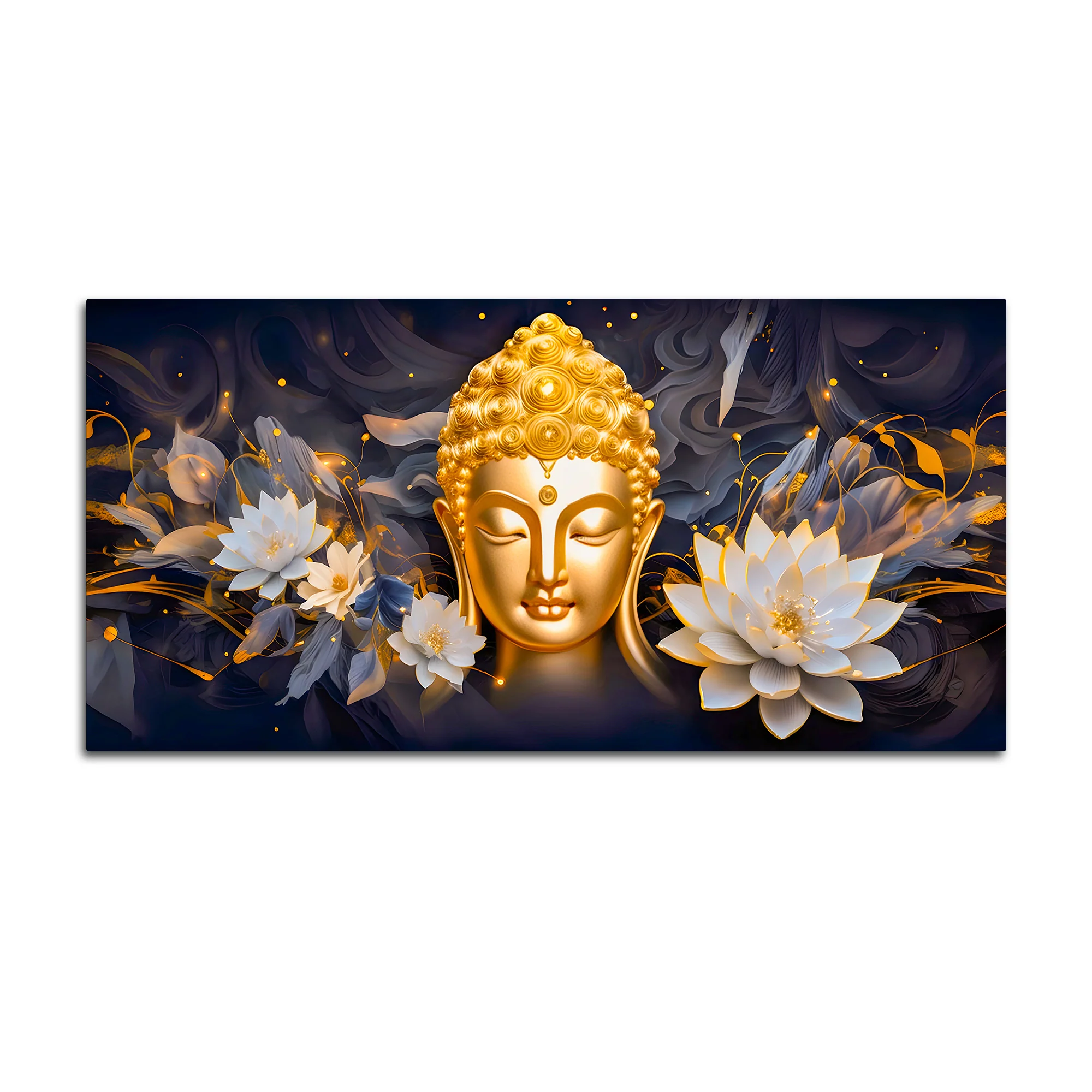 Lord Gautam Buddha Wall Painting for Elegant Spaces - Image 4