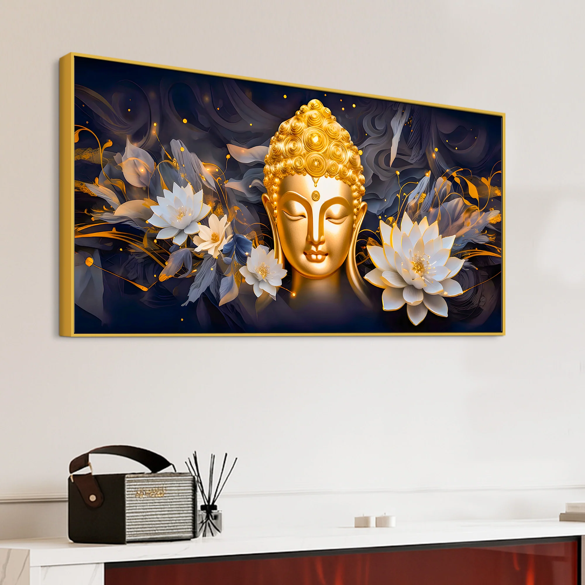 Lord Gautam Buddha Wall Painting for Elegant Spaces - Image 5