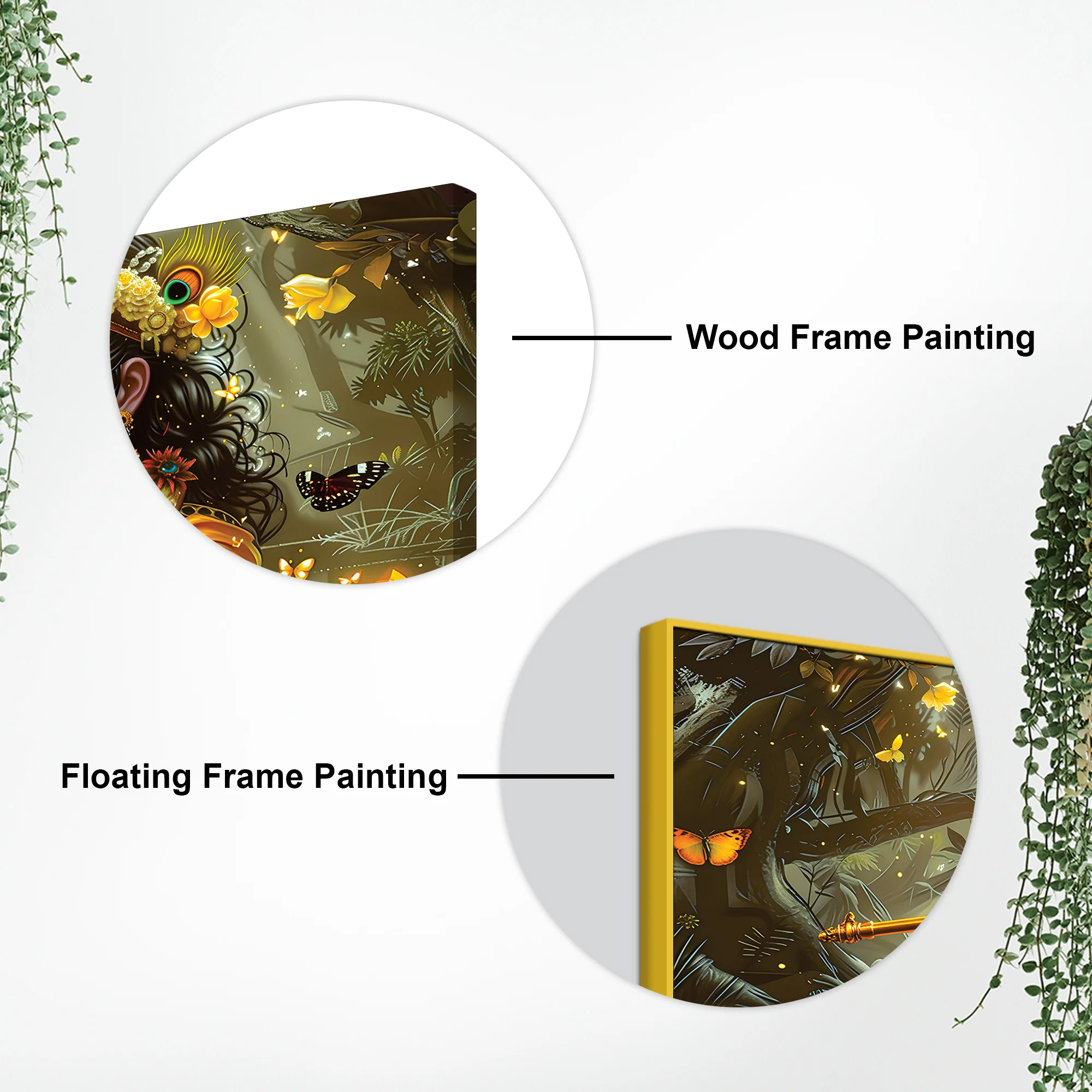 Lord Krishna Nature Theme Painting for Wall Décor - Image 7