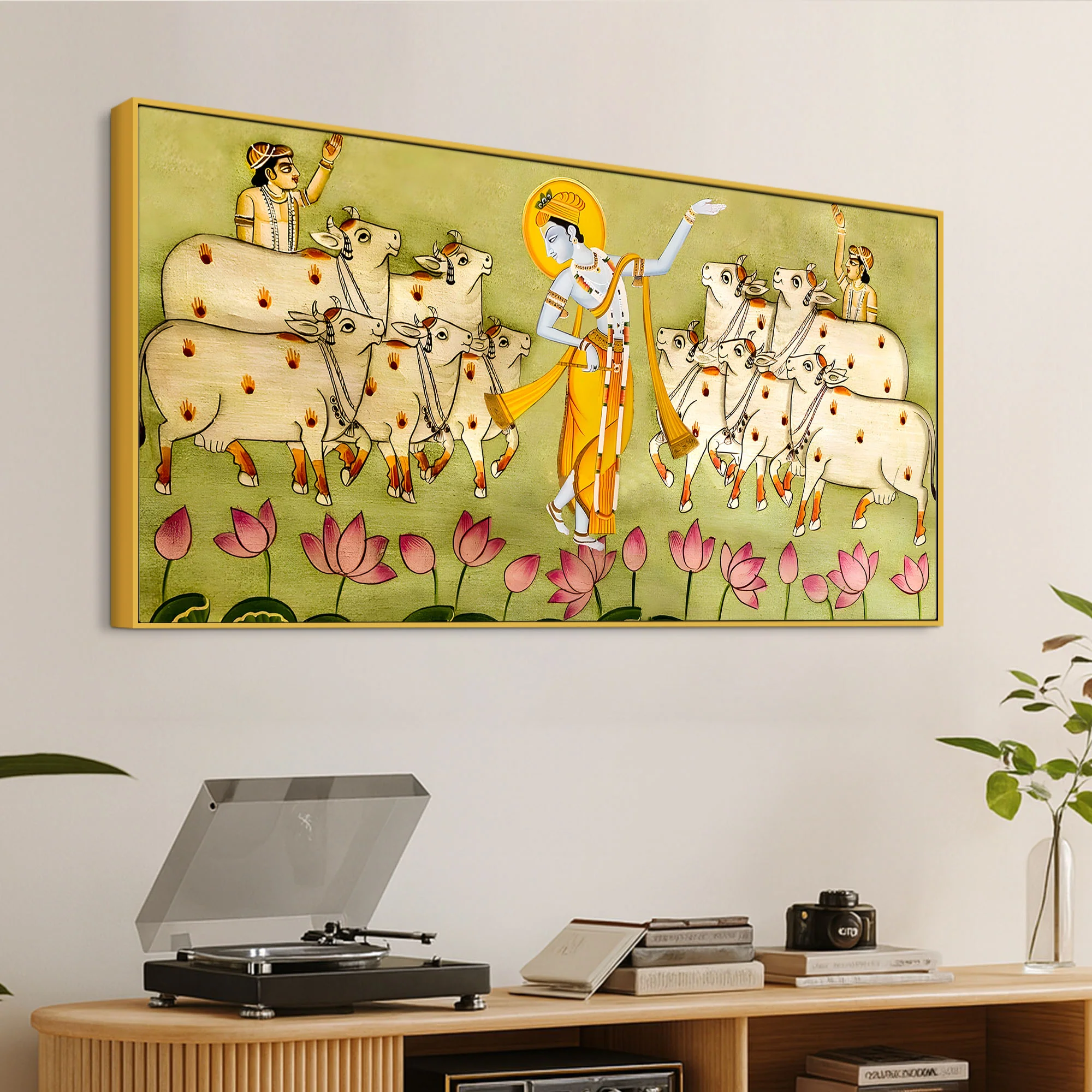 Lord Krishna Pichwai Wall Painting | Premium Indian Home Decor - Image 5