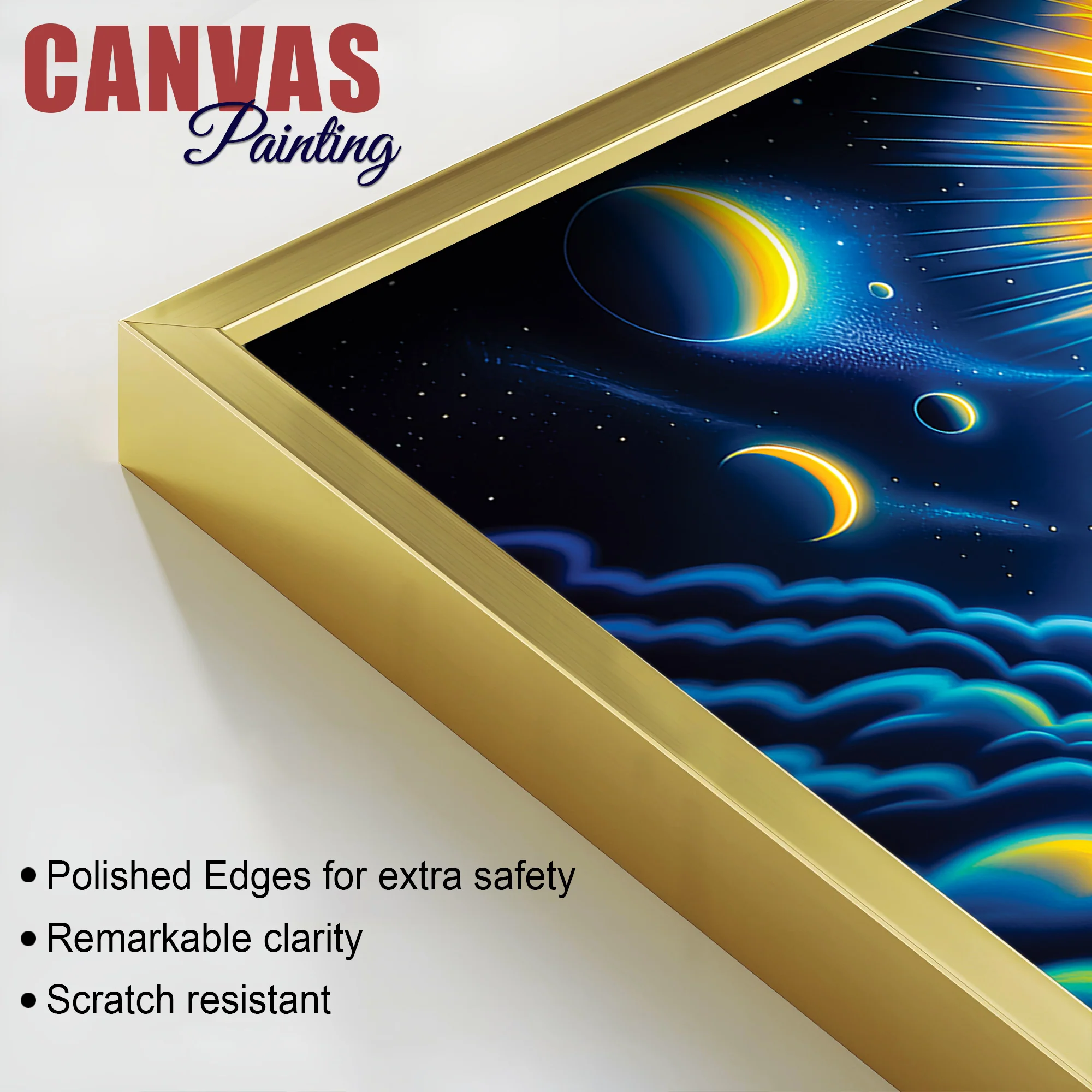 Lord Krishna Spiritual Night Sky Painting - Image 6
