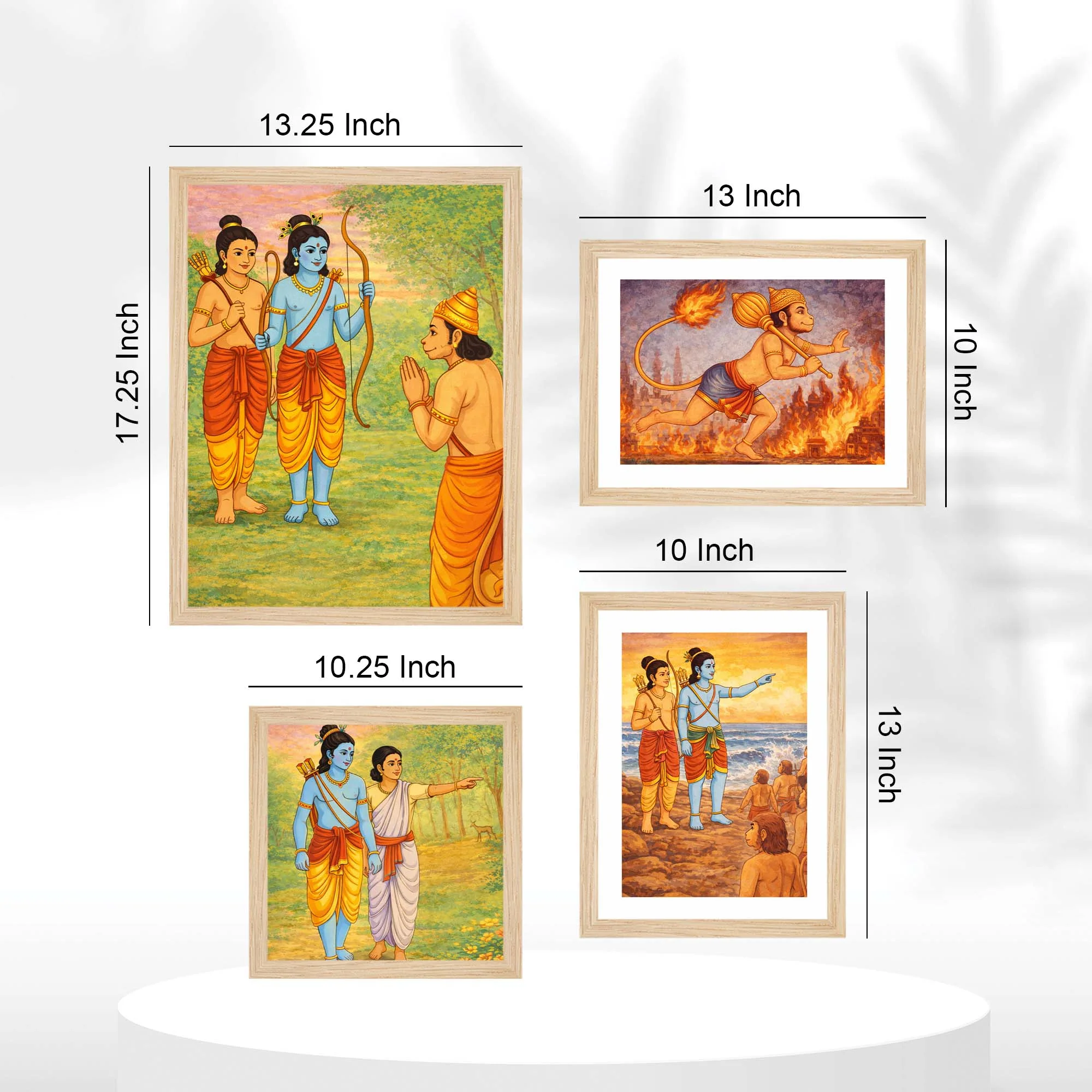Lord Rama Ramayana Wall Frame Set of Four - Image 5