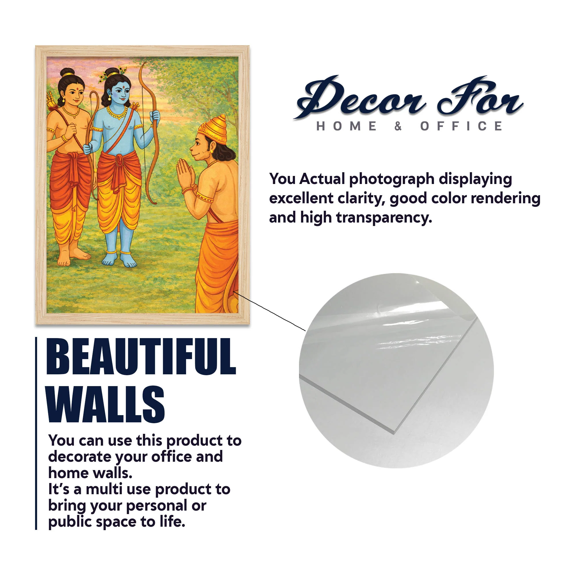 Lord Rama Ramayana Wall Frame Set of Four - Image 6