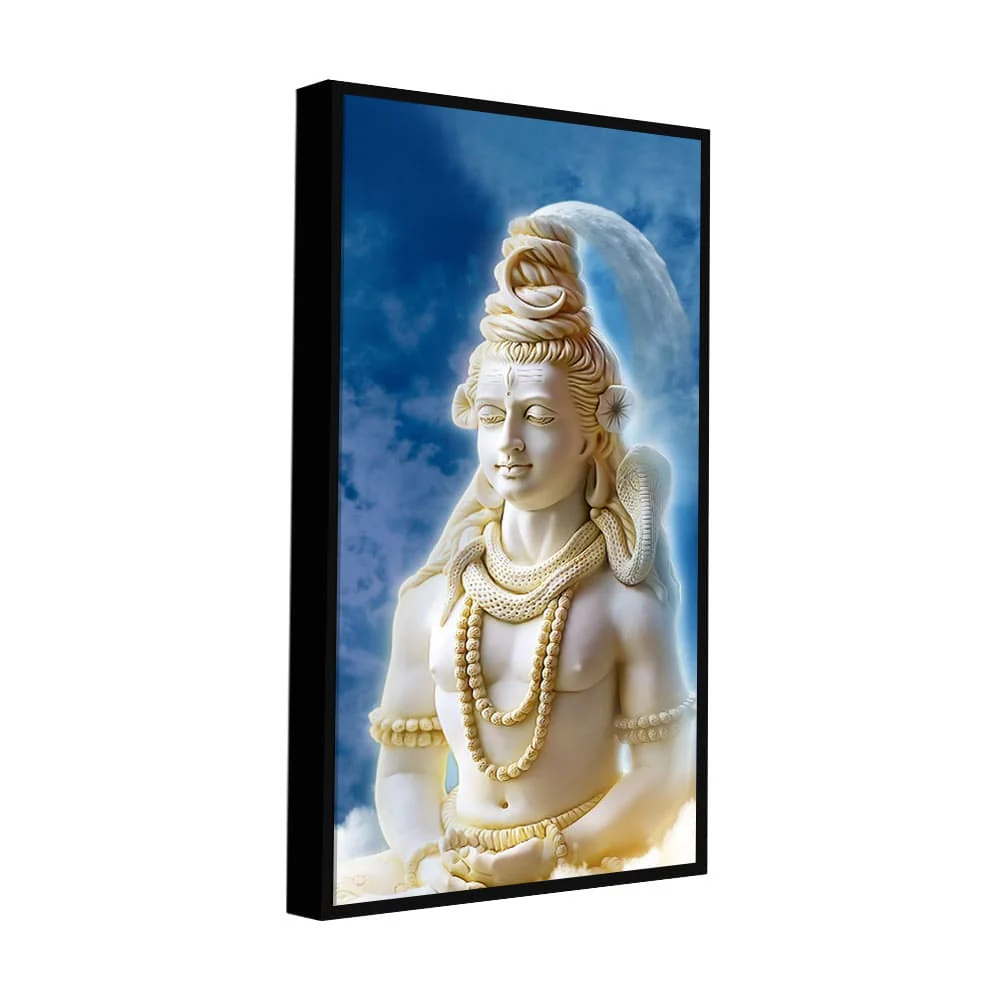 Lord Shiv Shankar Canvas Wall Painting - Image 5