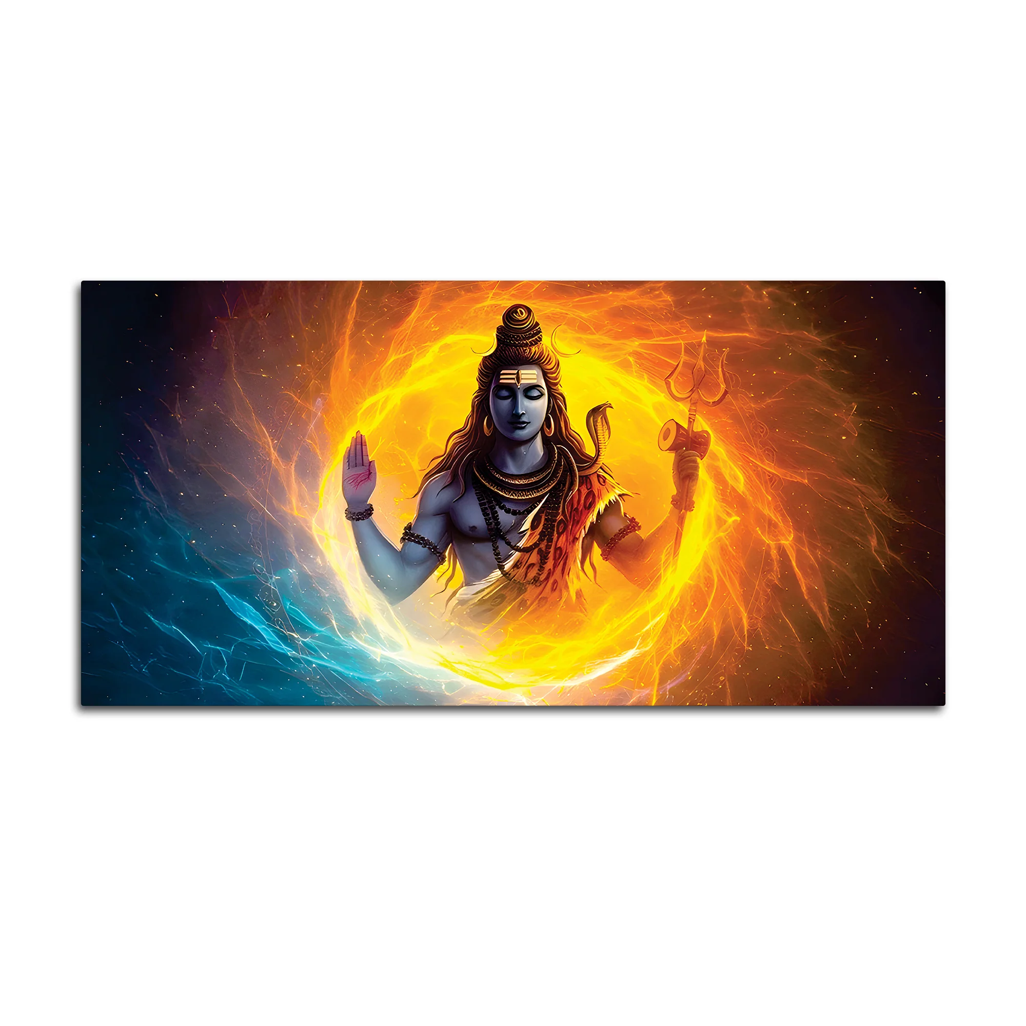 Lord Shiva Canvas Painting for Calm and Positive Wall Décor - Image 4