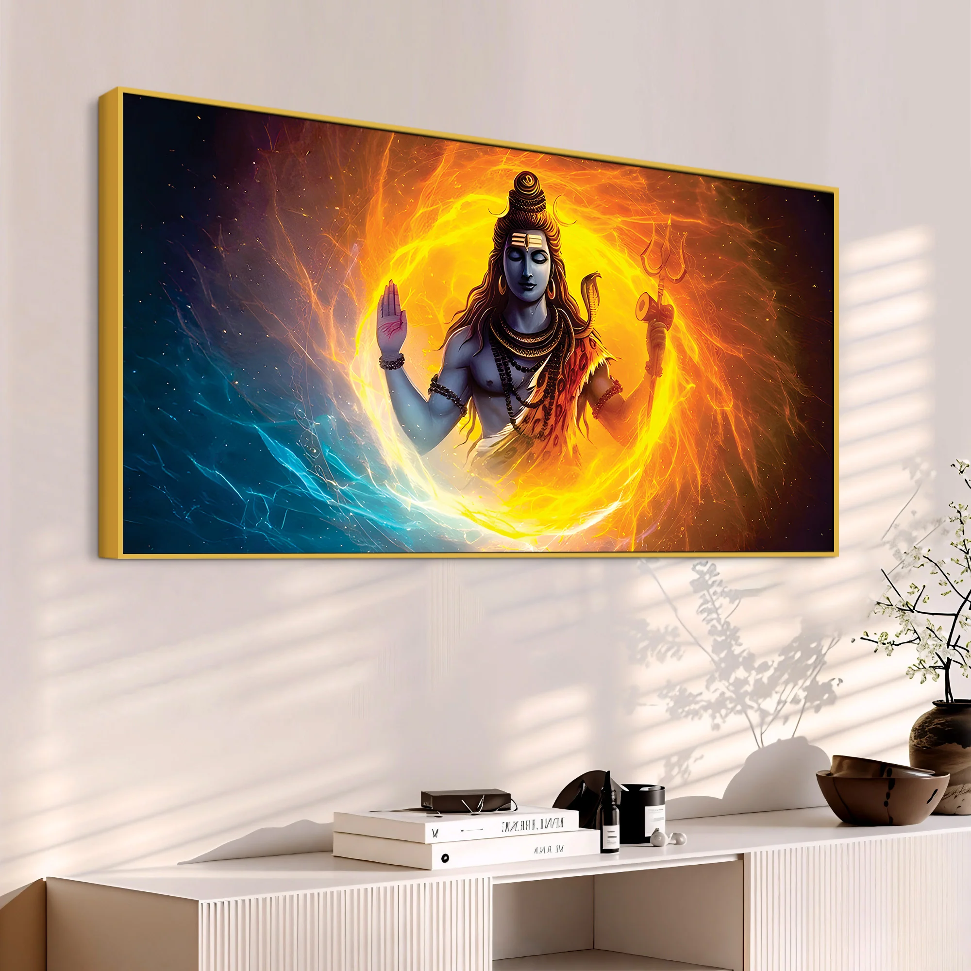Lord Shiva Canvas Painting for Calm and Positive Wall Décor - Image 5