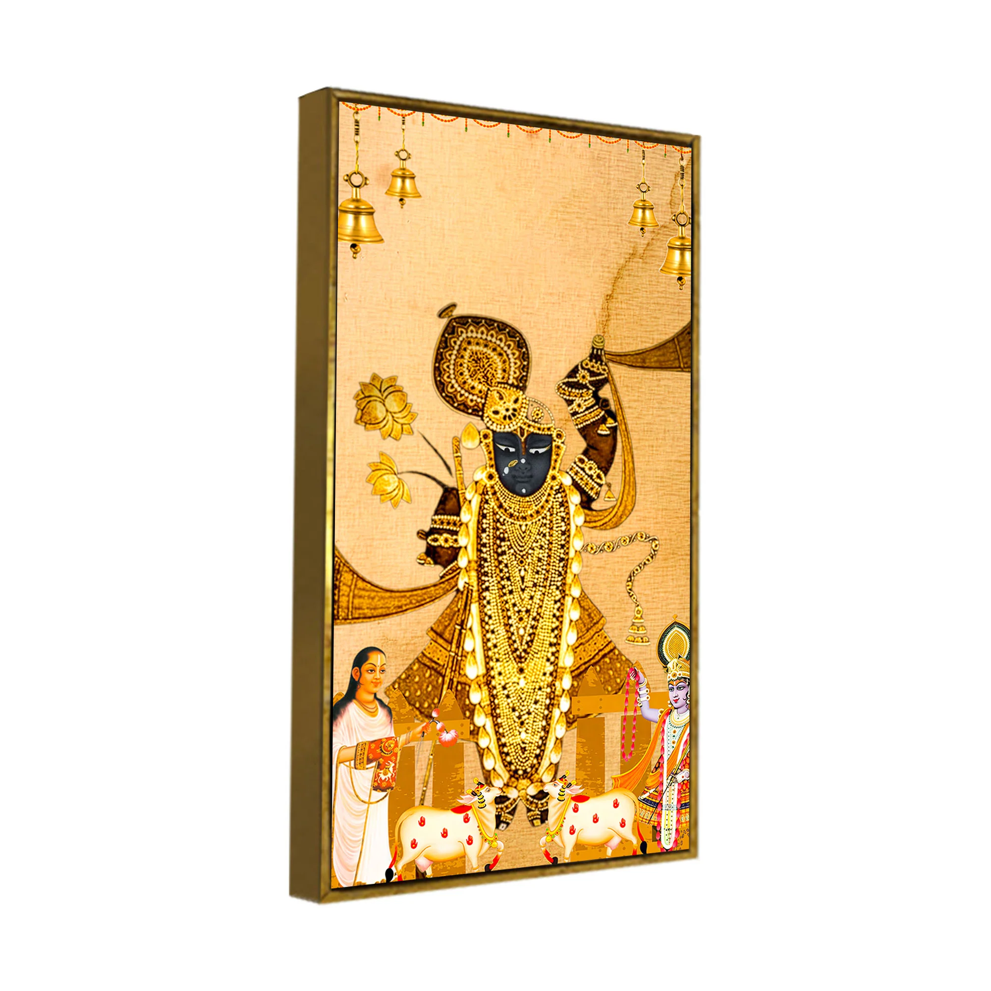 Lord Shreenathji Nathdwara Canvas Painting | Devotional Wall Art - Image 6