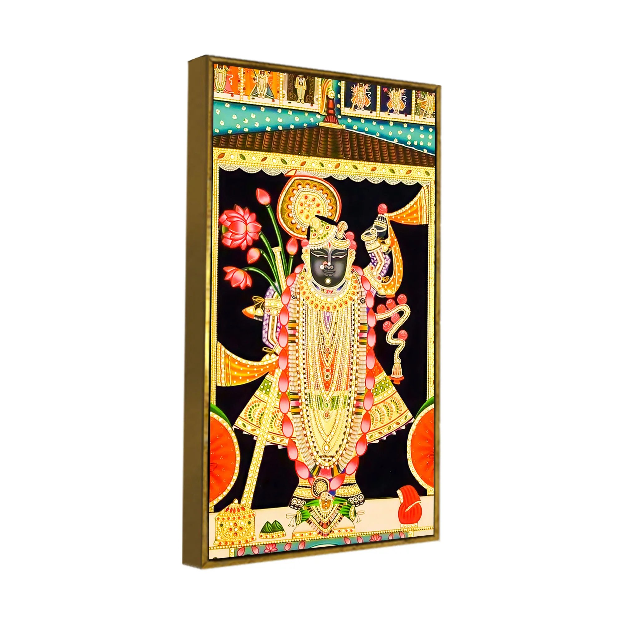 Lord shrinath Ji Canvas Painting | Traditional Hindu Wall Art for Home Decor - Image 6