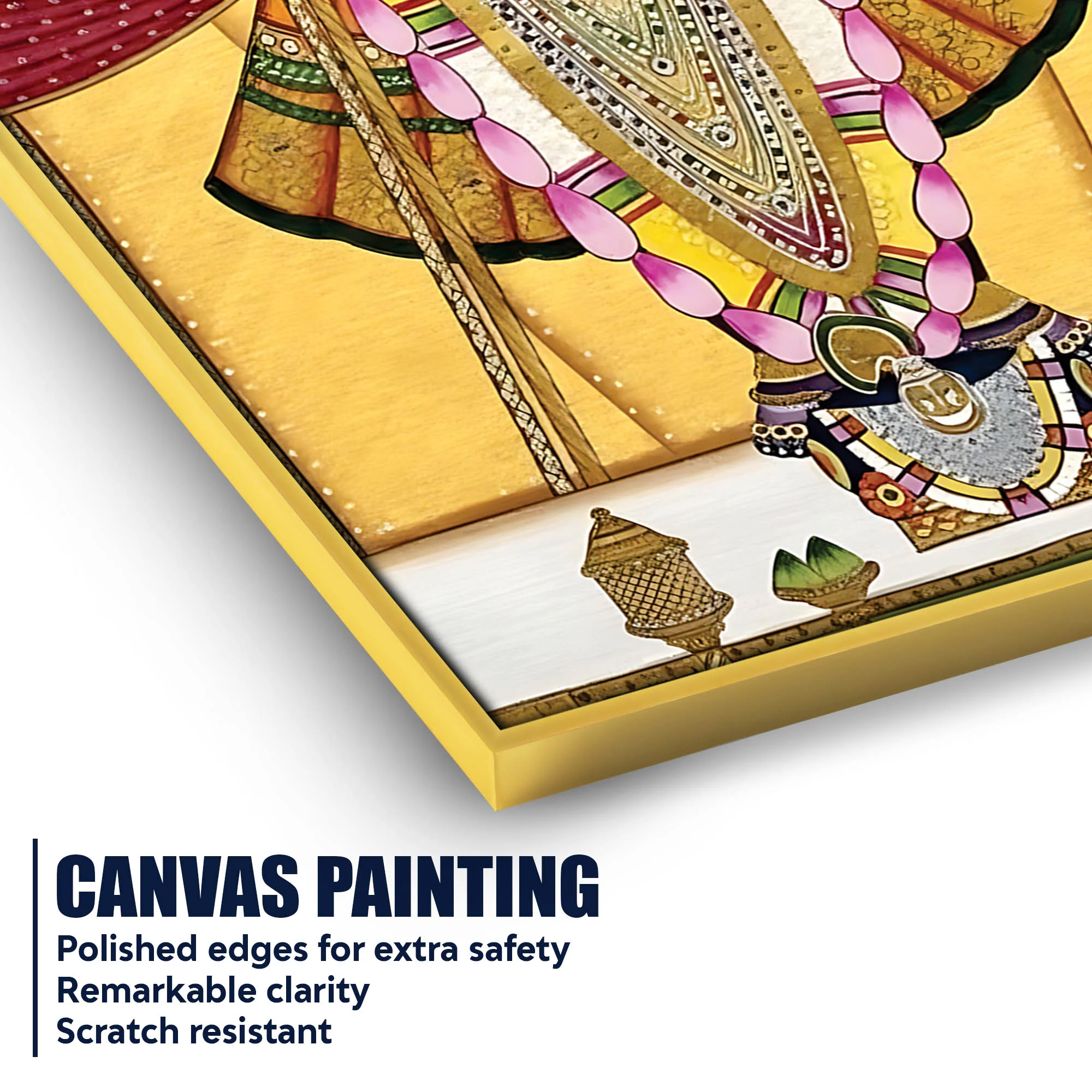 Lord Shrinathji Canvas Painting | Traditional Pichwai Wall Decor - Image 4