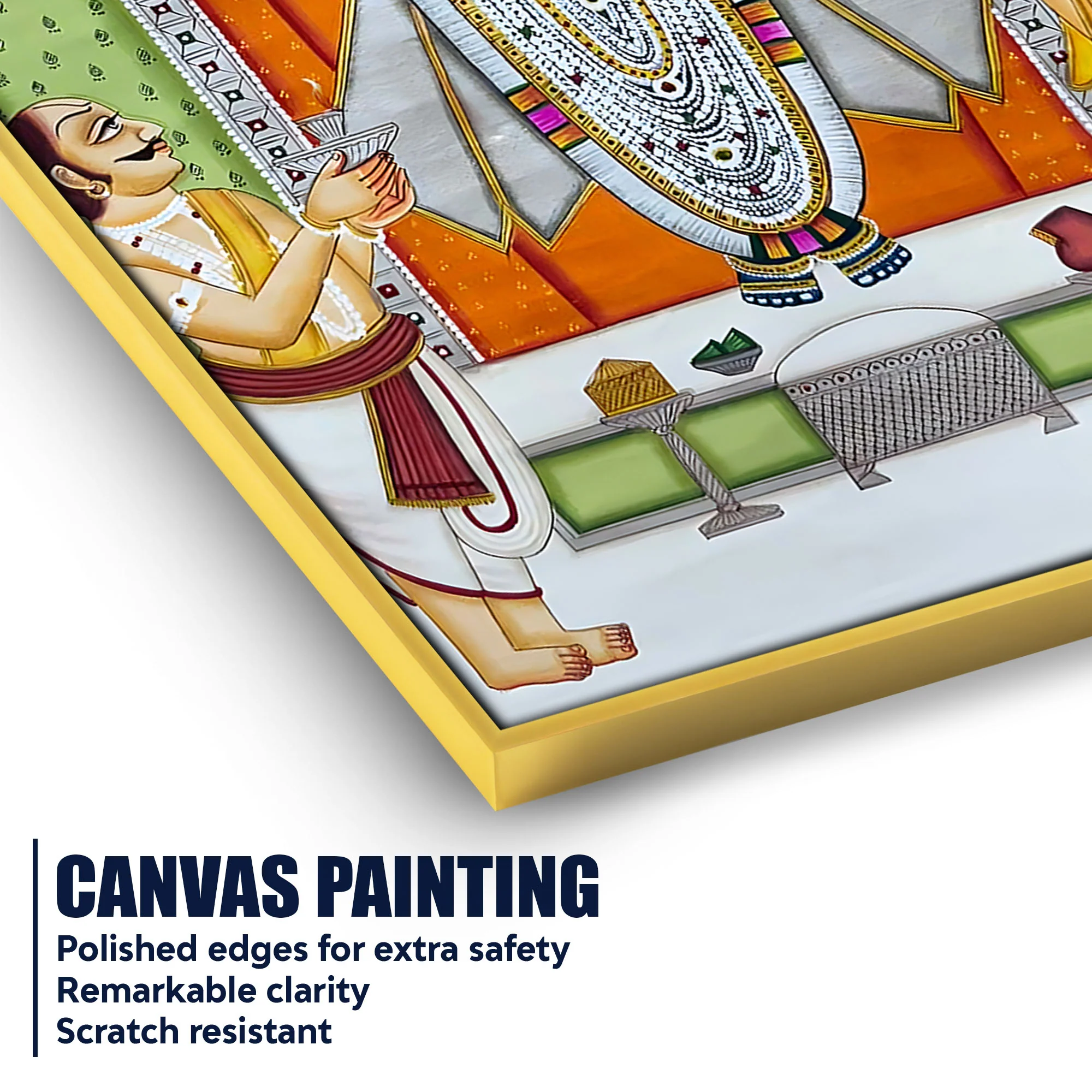 Lord Shrinathji Seva Darshan Canvas Wall Painting for Home - Image 4