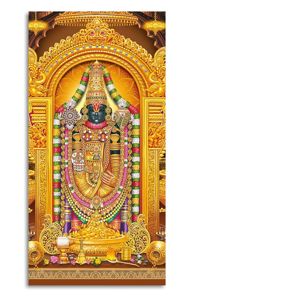 Lord Tirupati BalaJi Canvas Wall Painting - Image 4
