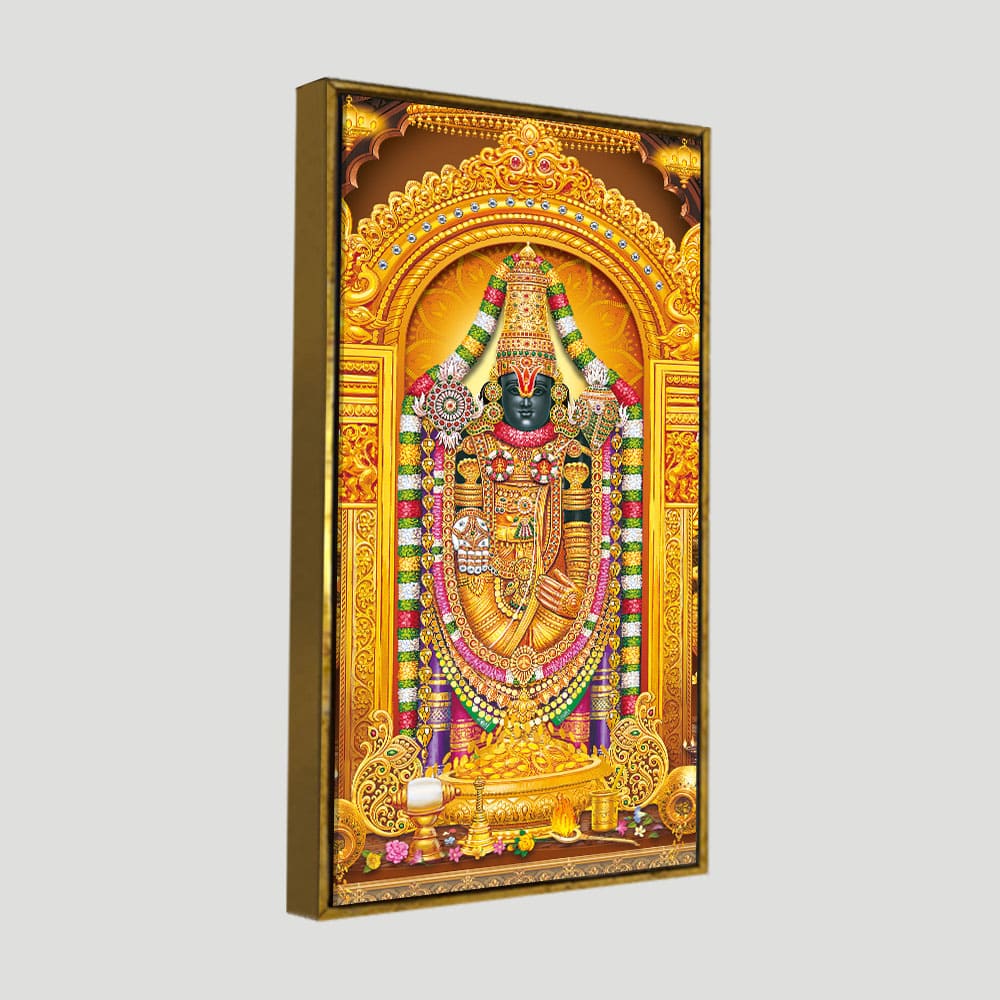 Lord Tirupati BalaJi Canvas Wall Painting - Image 5