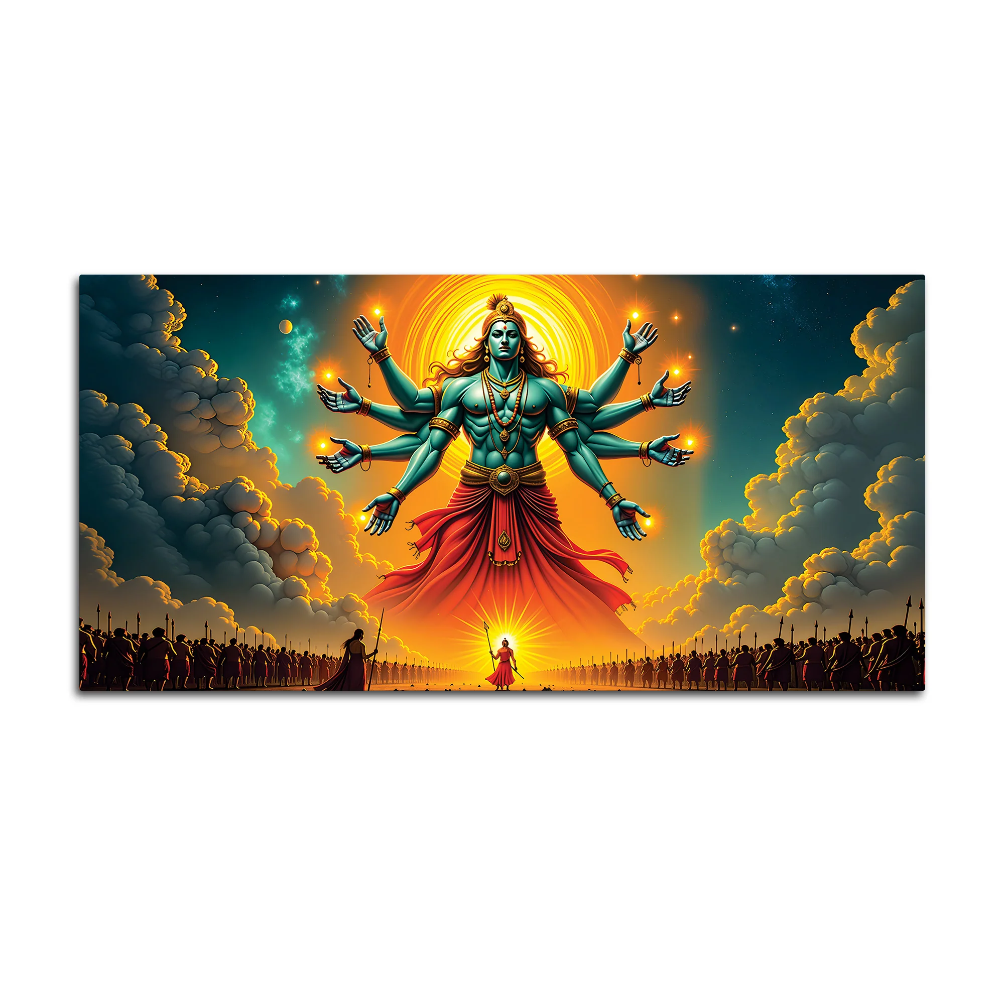 Lord Vishnu Hindu Devotional Painting - Image 4