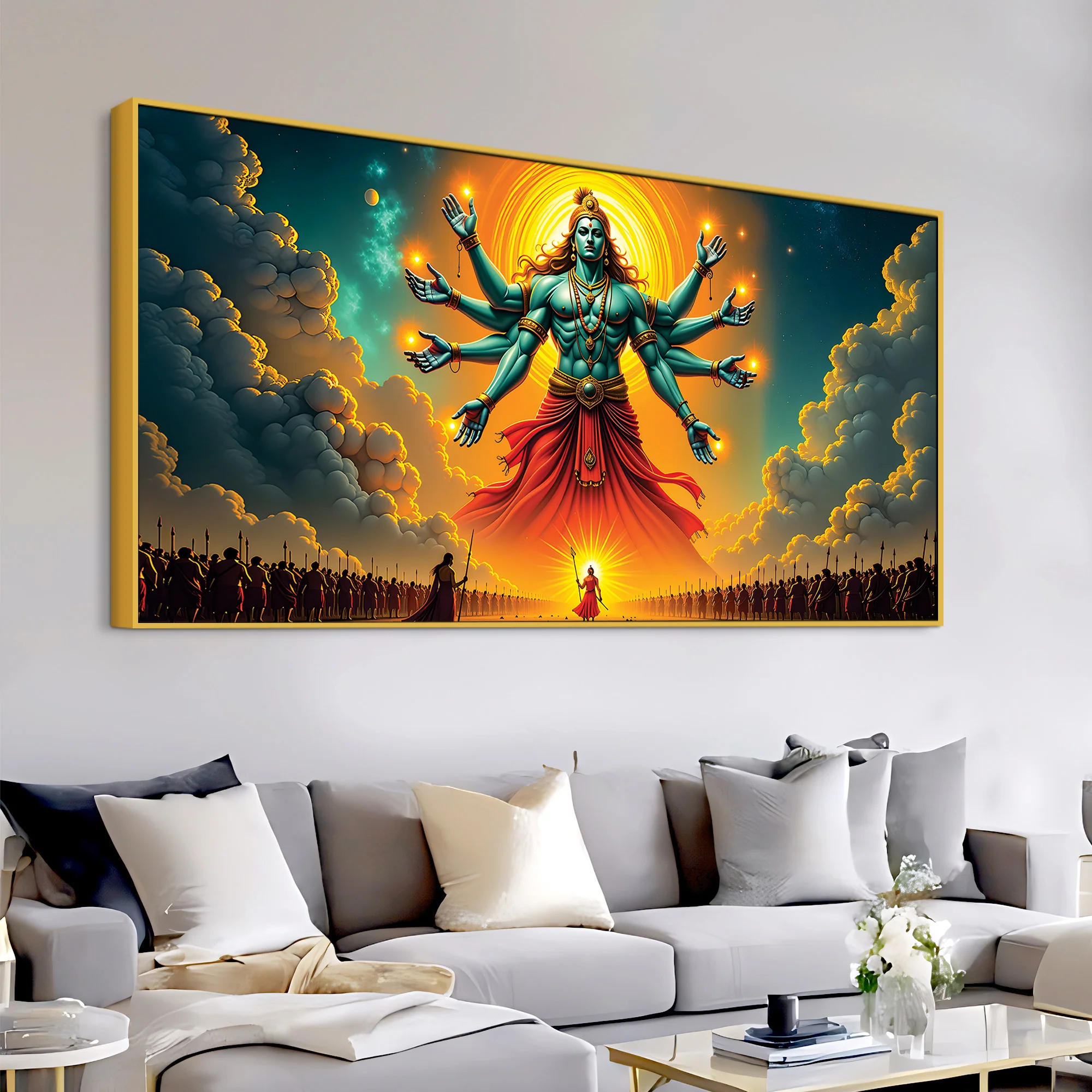 Lord Vishnu Hindu Devotional Painting - Image 5