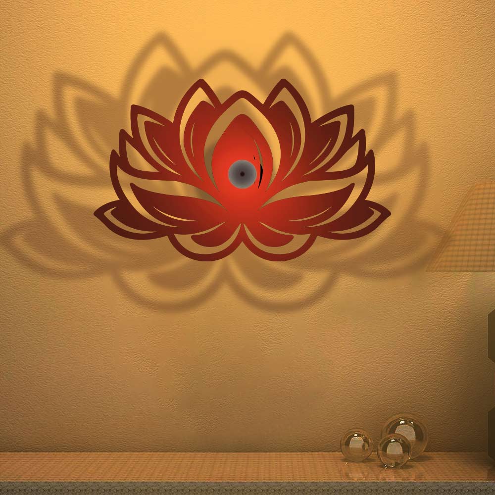 Lotus Flower Design Shadow Lamp - Image 3