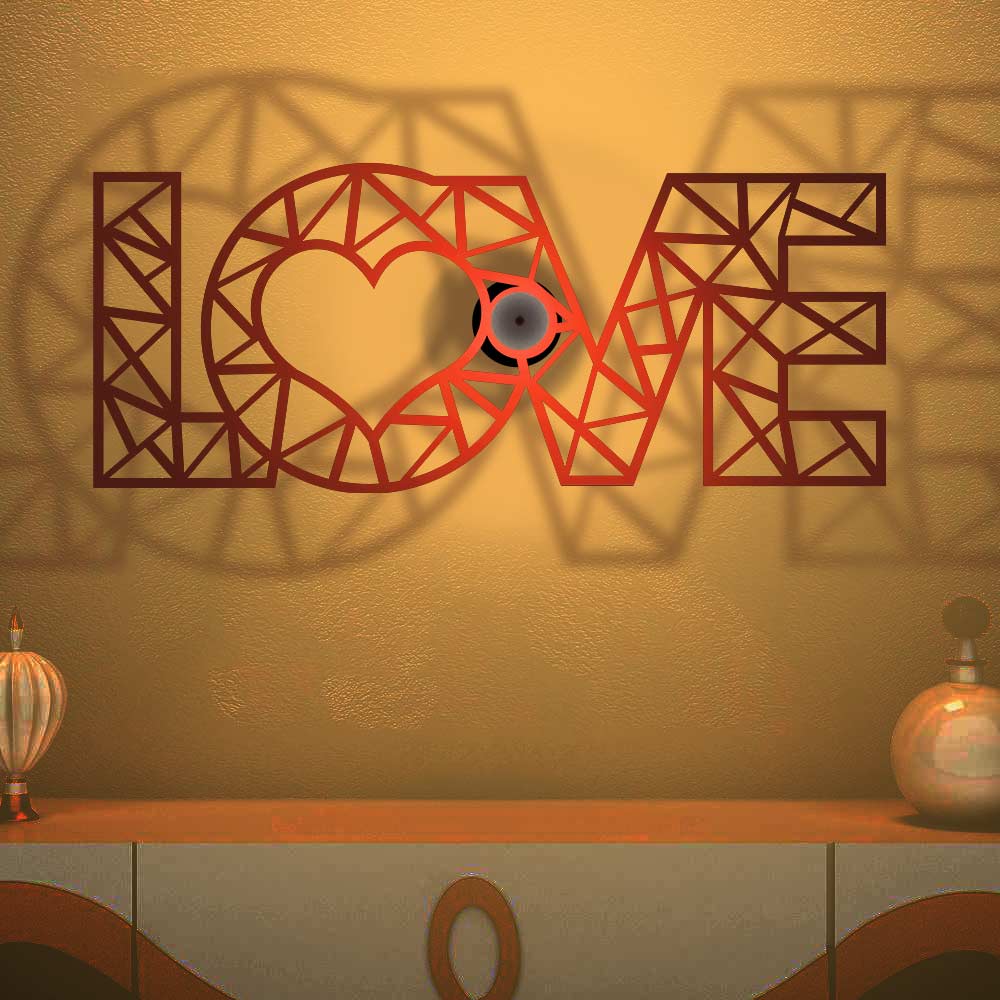 Love Text Design Shadow Lamp - Image 3