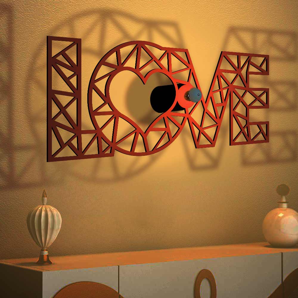 Love Text Design Shadow Lamp - Image 4