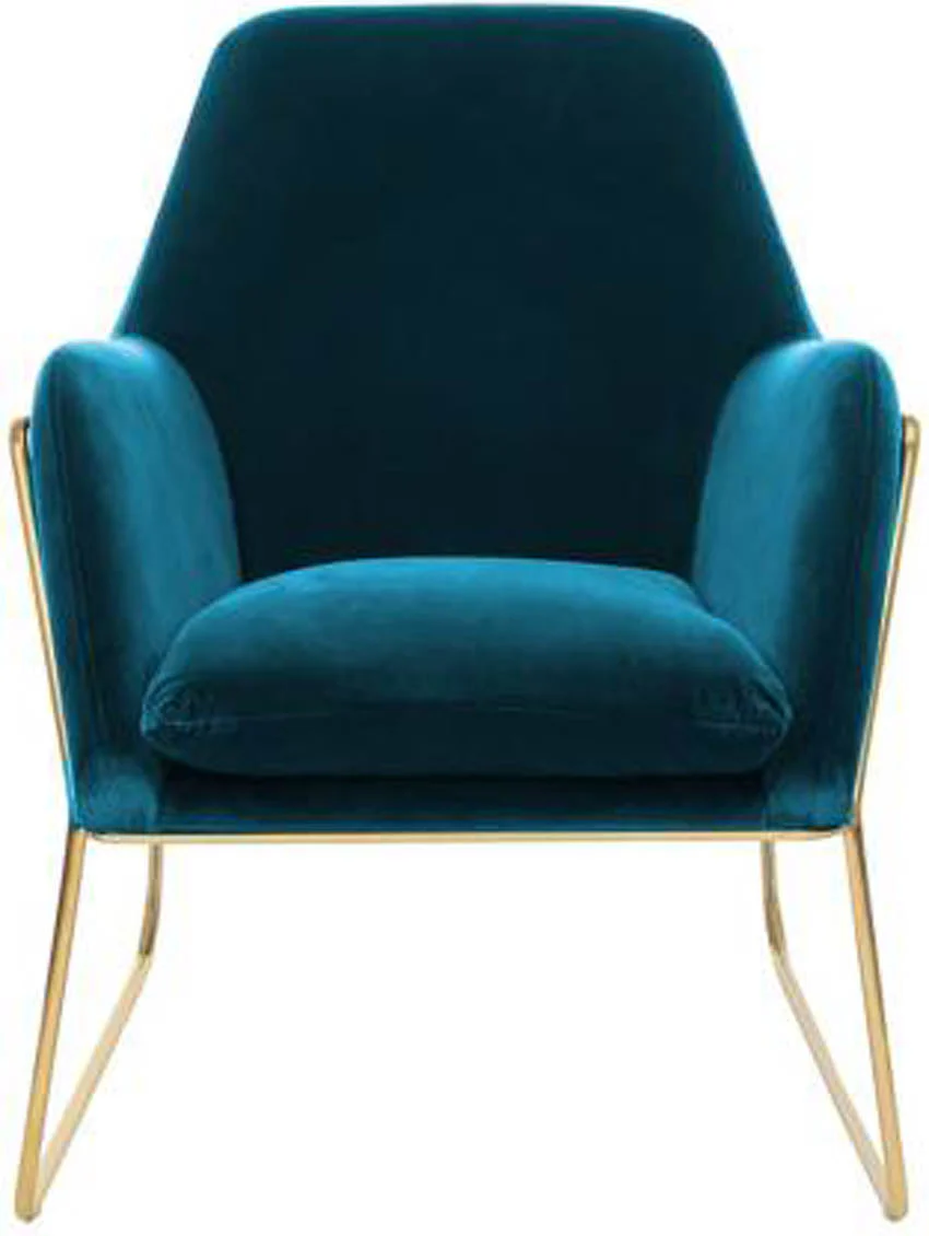 Lush Seagreen Glamorous Style Velvet Lounge Chair - Image 2