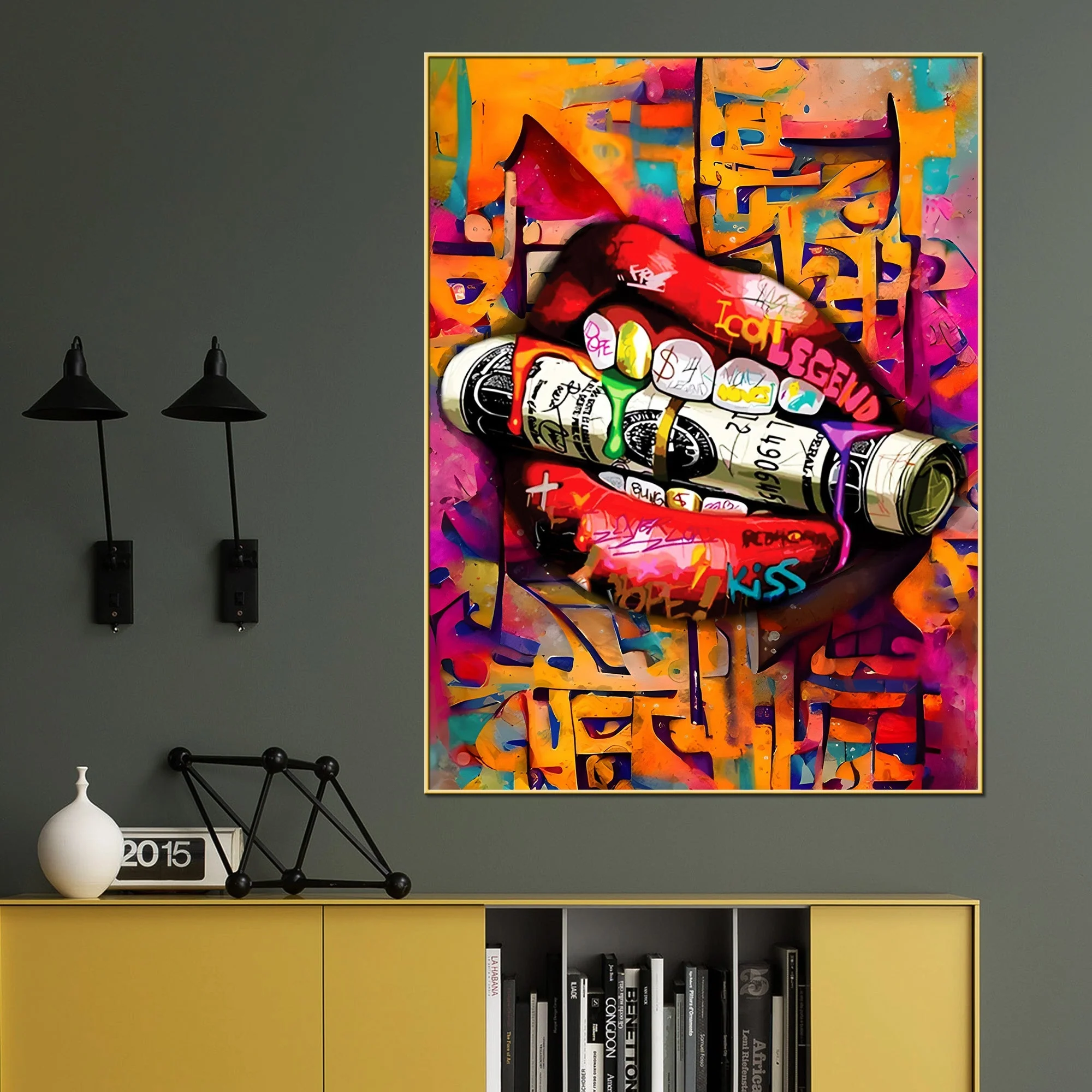 Lust Of Everything Cotton Canvas Wall Painting - Image 2