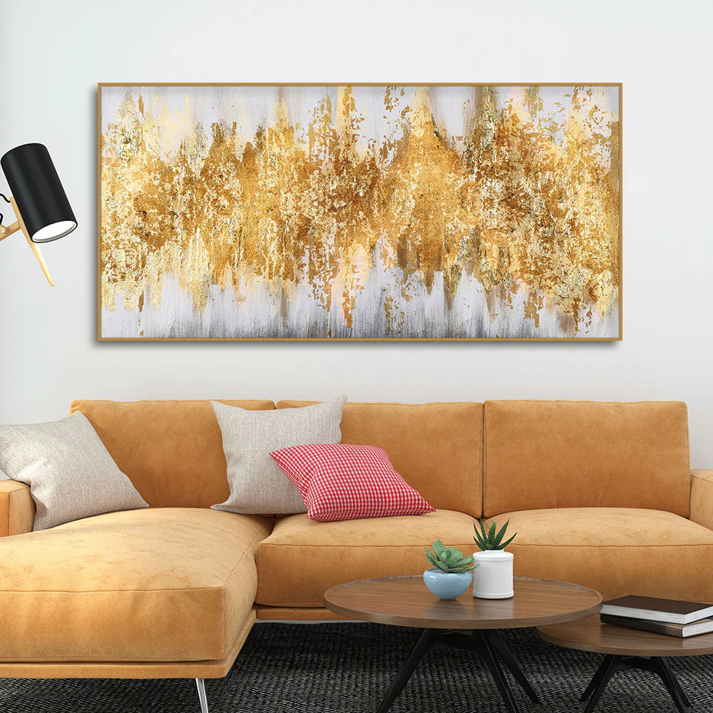 Luxurious Golden Pattern Premium Canvas Wall Painting - Image 8